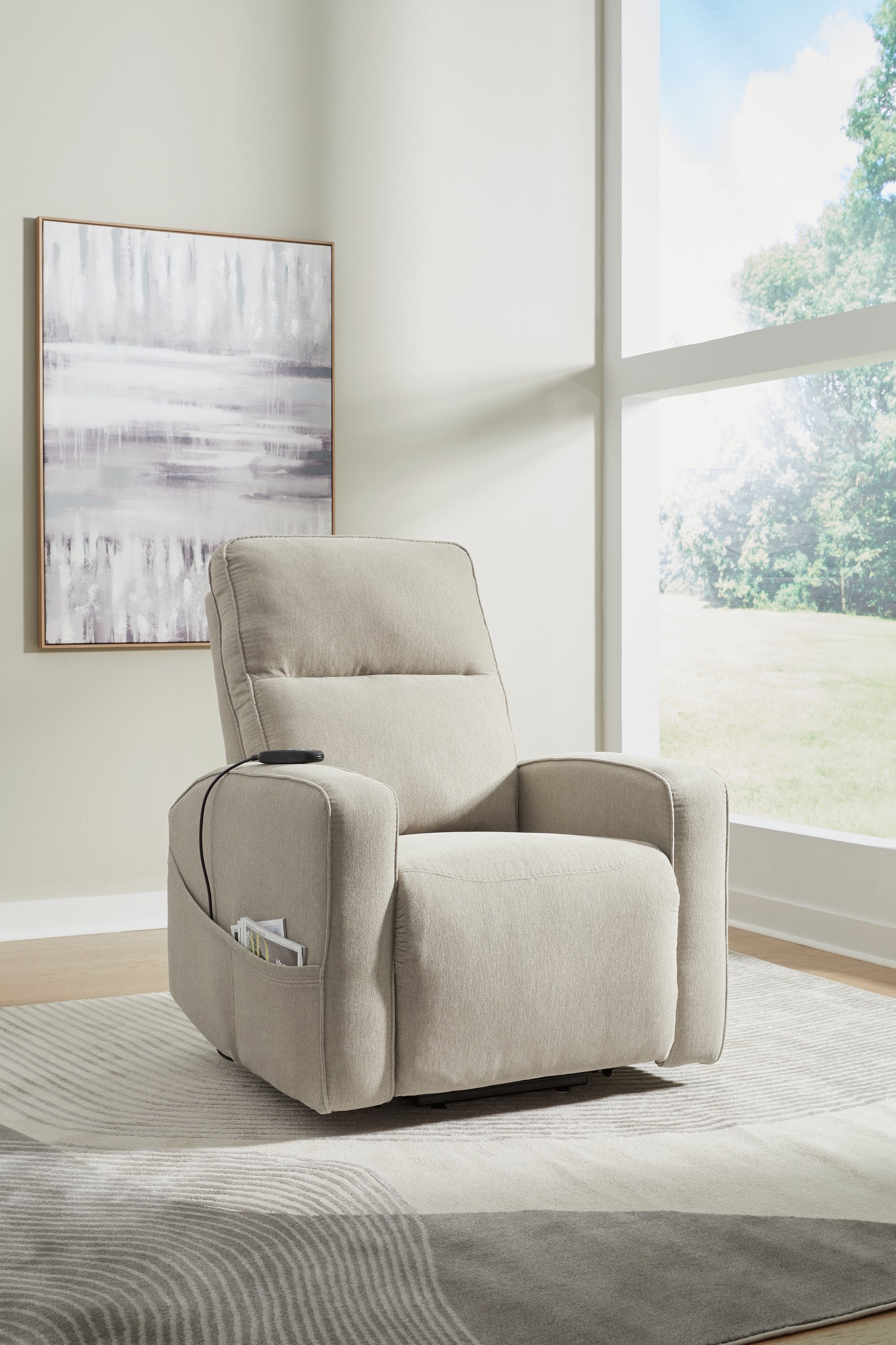 Sam's Furniture - Ashley Furniture - Starganza Living Room - Power Lift Recliner / Smoke - 9370512