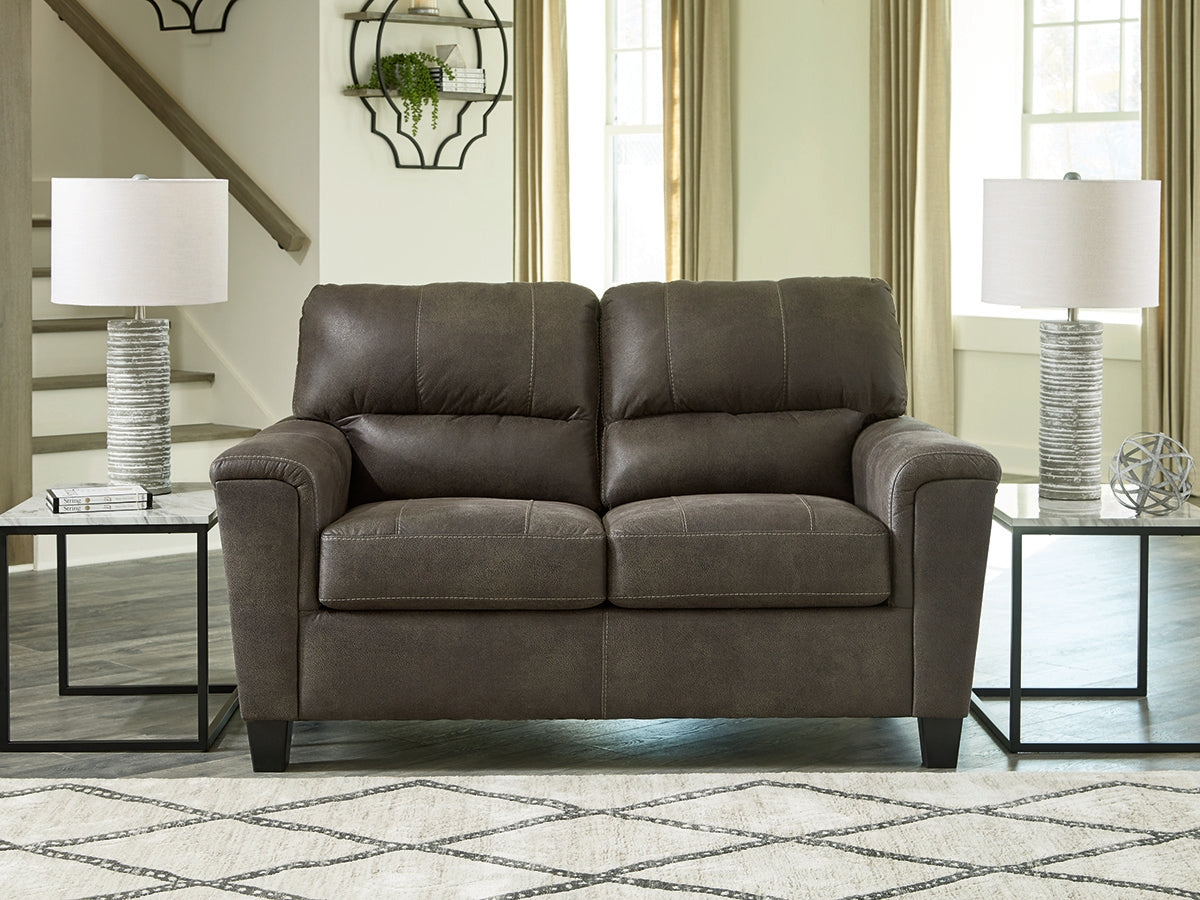 Sam's Furniture - Ashley Furniture - Navi Living Room - Loveseat / Smoke - 9400235