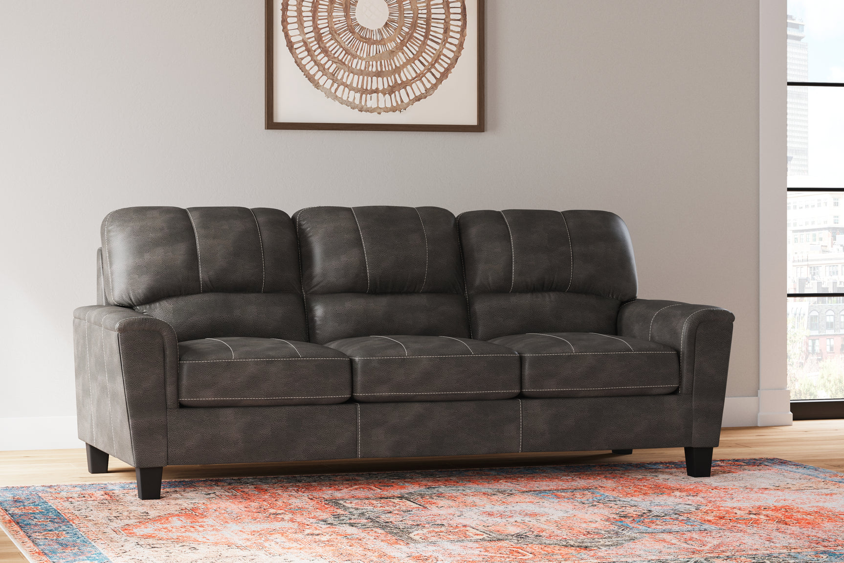 Sam's Furniture - Ashley Furniture - Navi Living Room - Sofa / Smoke - 9400238