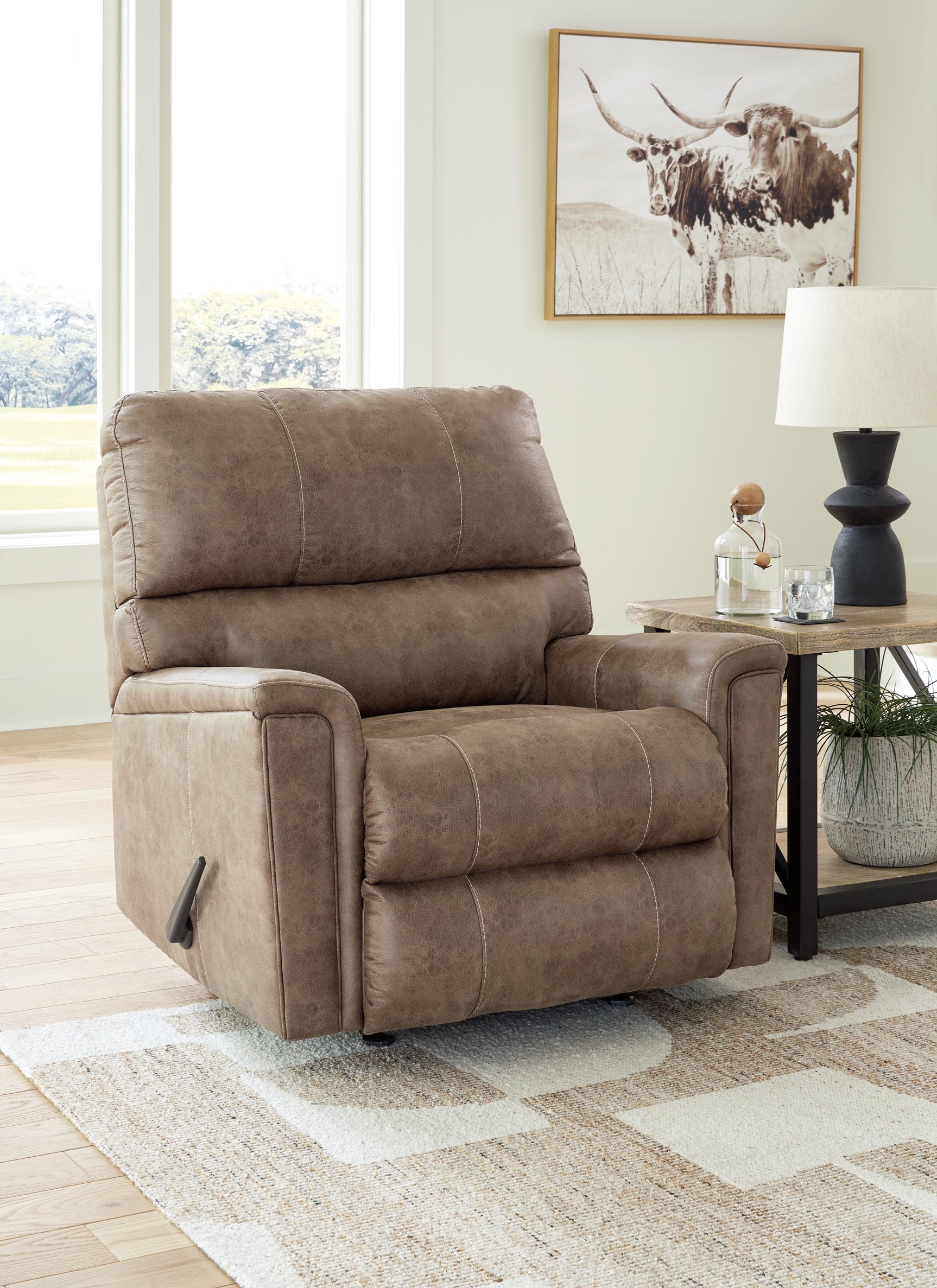 Sam's Furniture - Ashley Furniture - Navi Living Room - Rocker Recliner / Fossil - 9400425