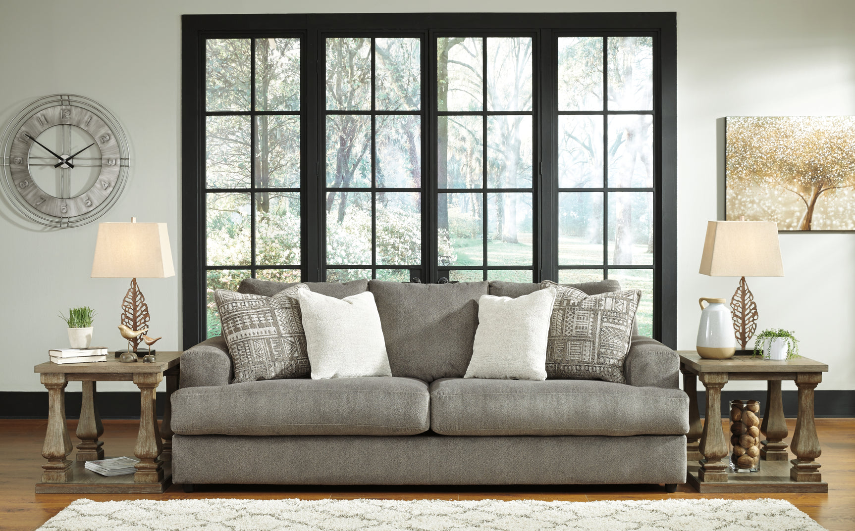 Sam's Furniture - Ashley Furniture - Soletren Living Room - Sofa / Ash - 9510338