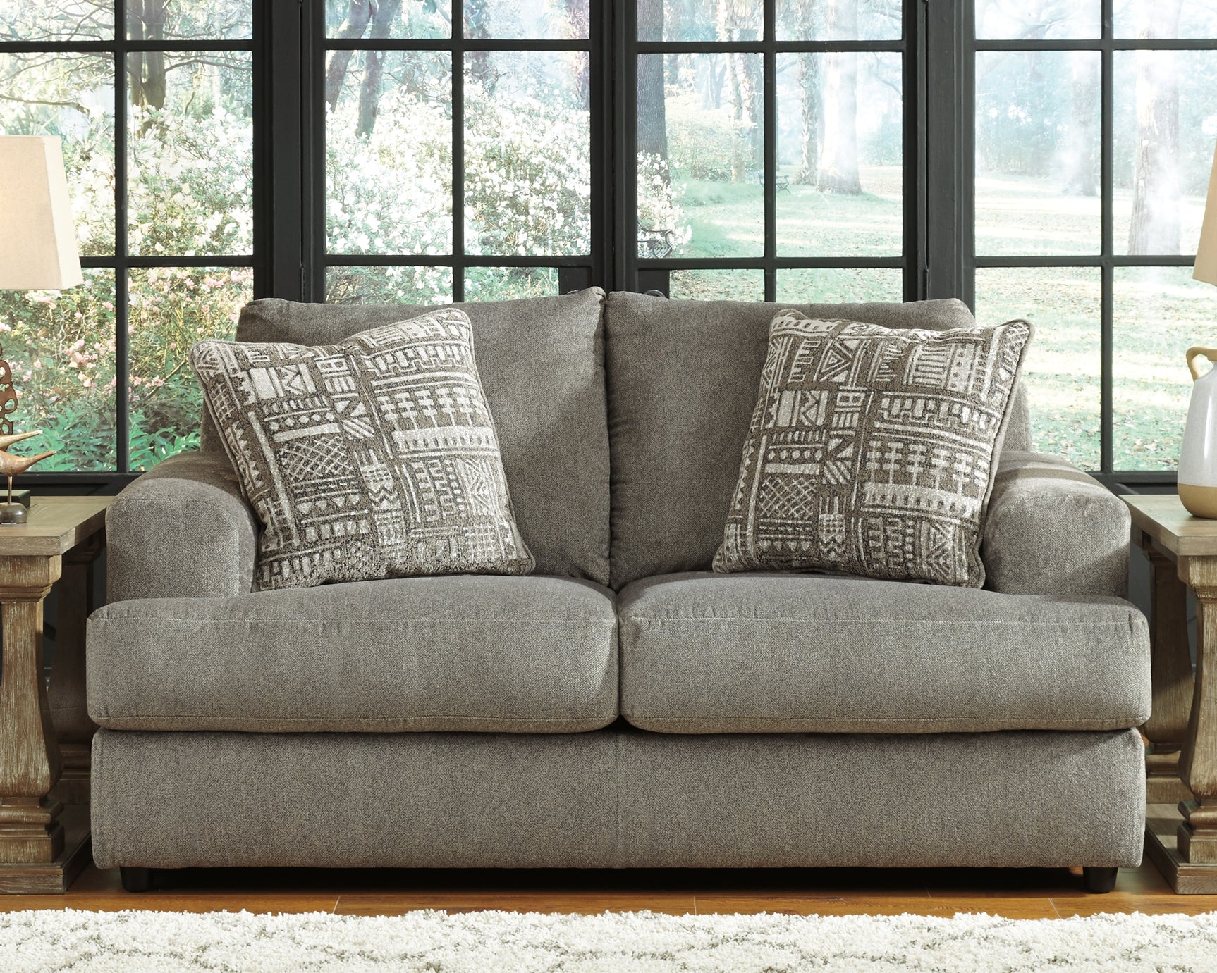 Sam's Furniture - Ashley Furniture - Soletren Living Room - Loveseat / Ash - 9510335