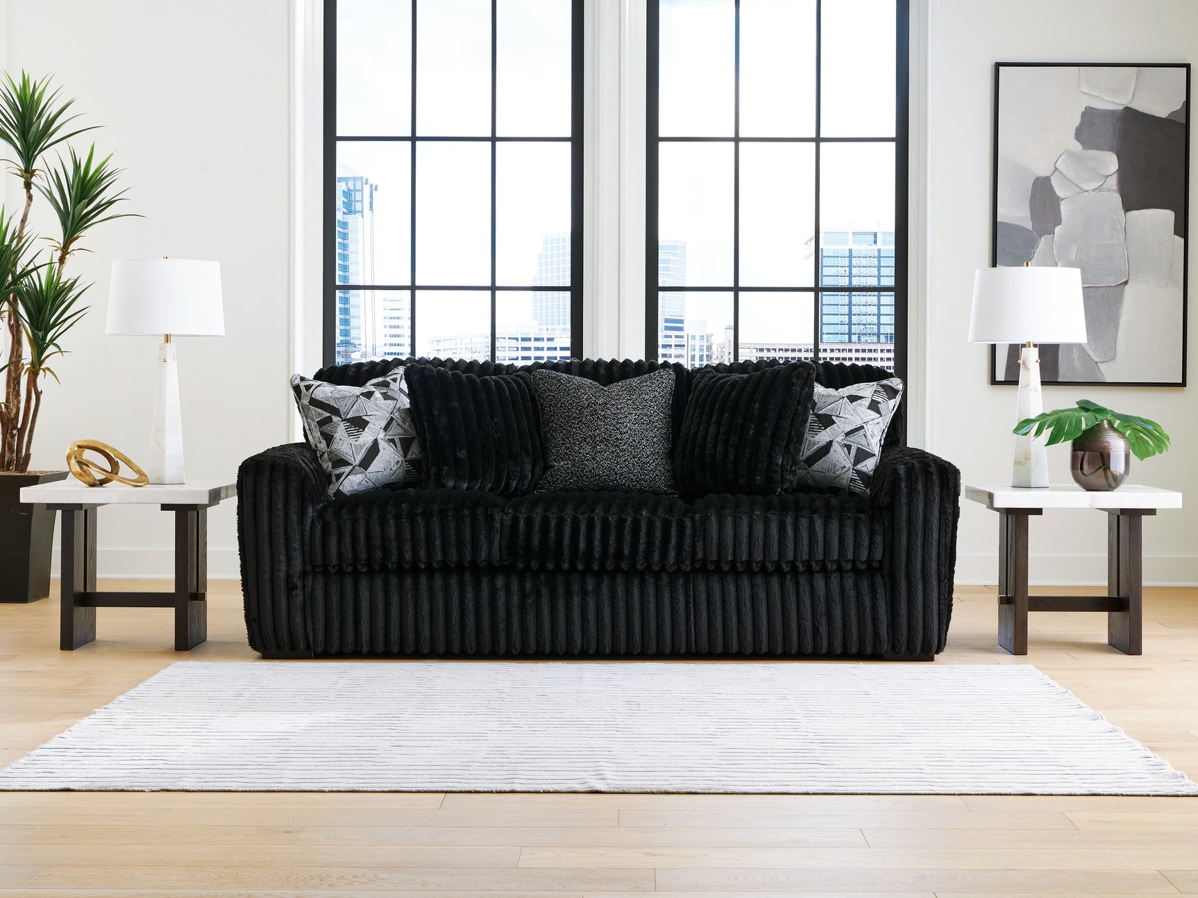 Sam's Furniture - Ashley Furniture - Midnight-Madness Living Room - Sofa / Onyx - 9810338