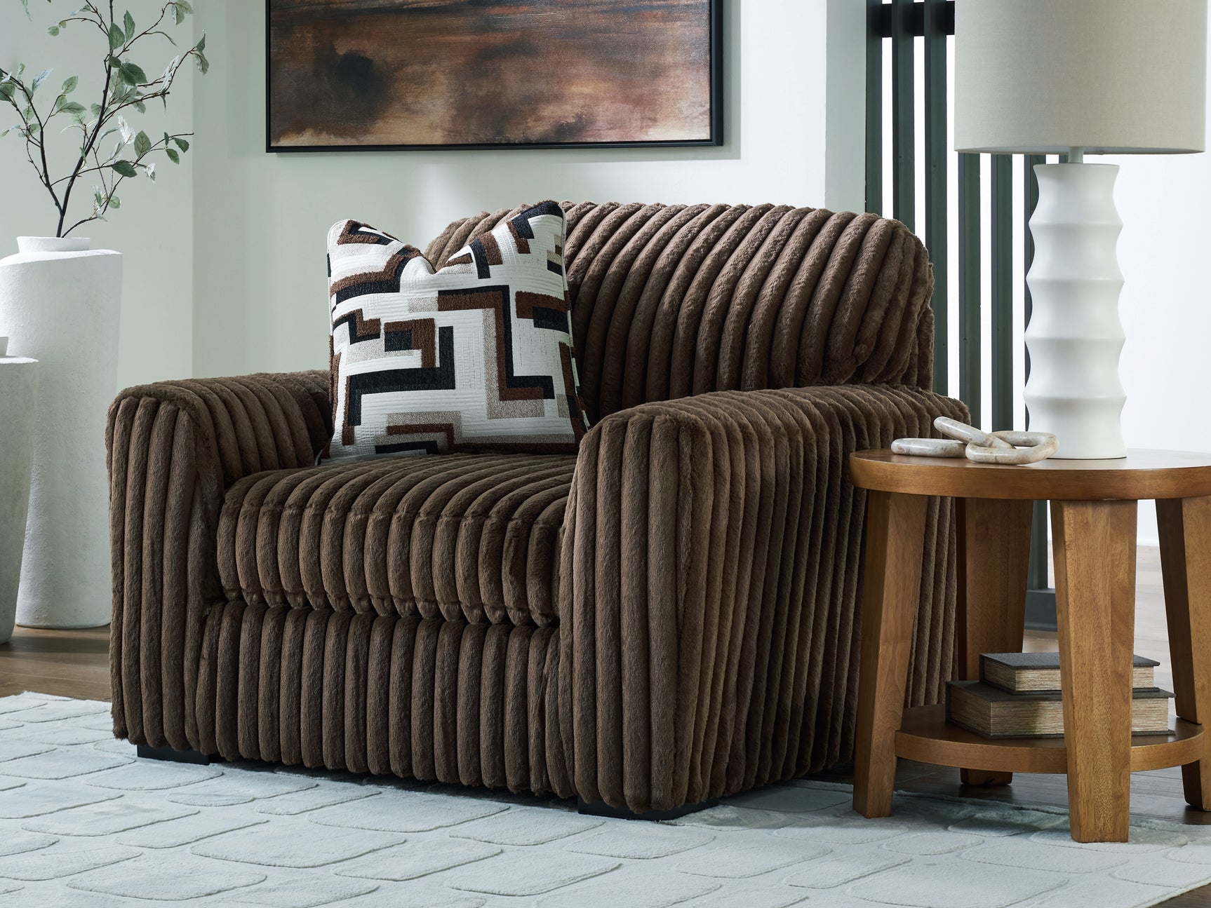 Sam's Furniture - Ashley Furniture - Midnight-Madness Living Room - Chair and a Half / Chocolate - 9810423