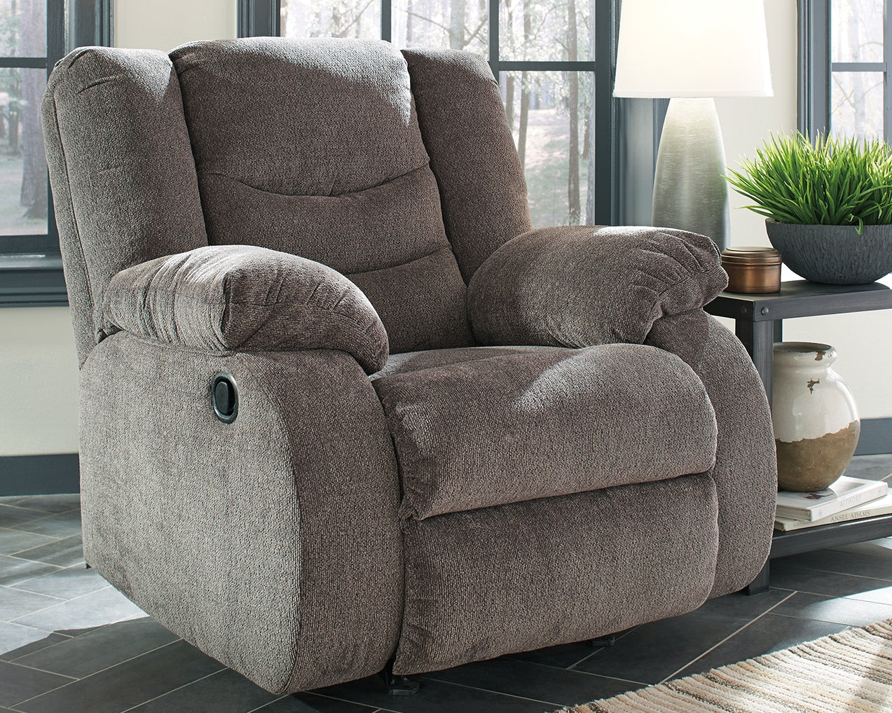 Sam's Furniture - Ashley Furniture - Tulen Living Room - Rocker Recliner / Gray - 9860625
