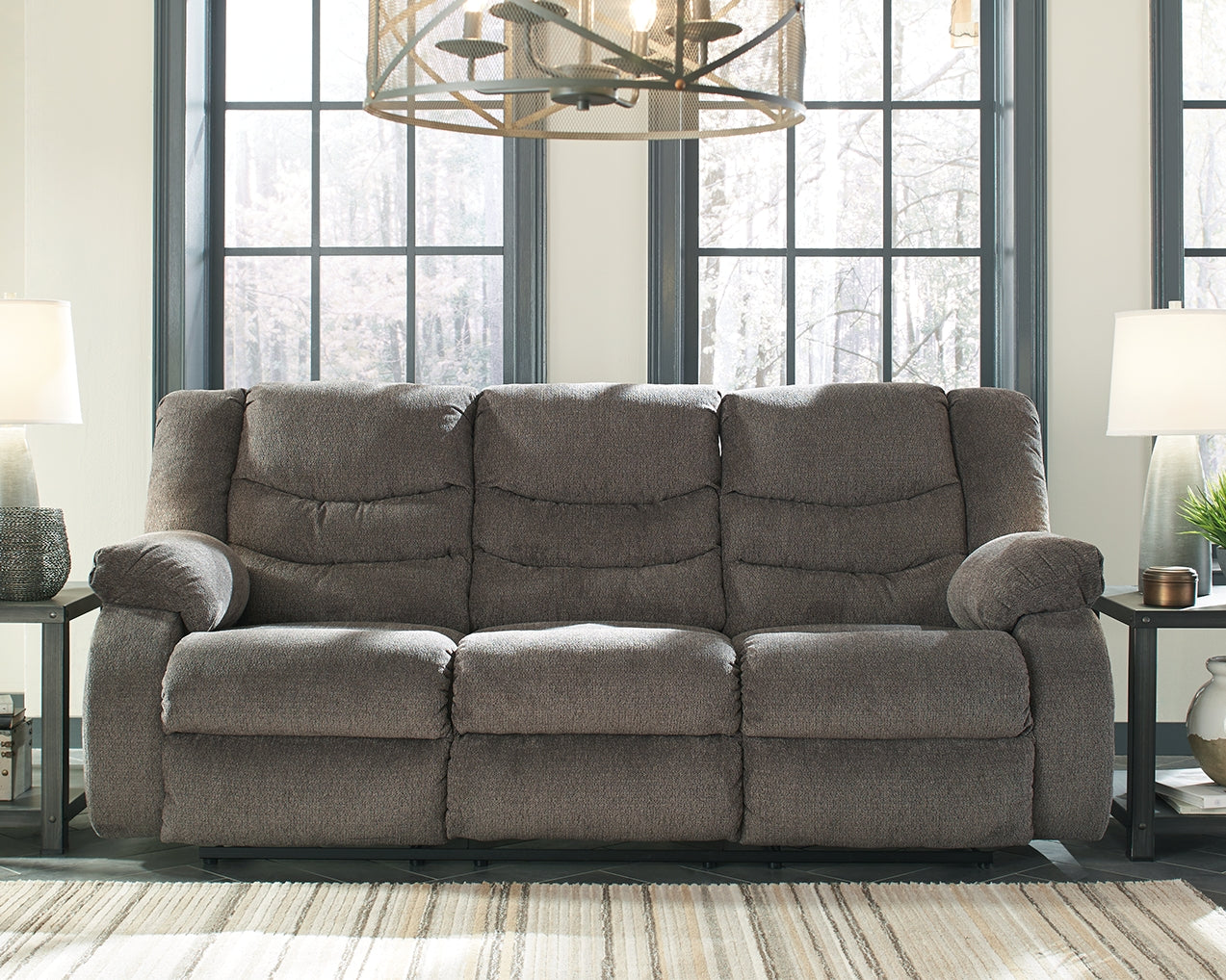 Sam's Furniture - Ashley Furniture - Tulen Living Room - Reclining Sofa / Gray - 9860688