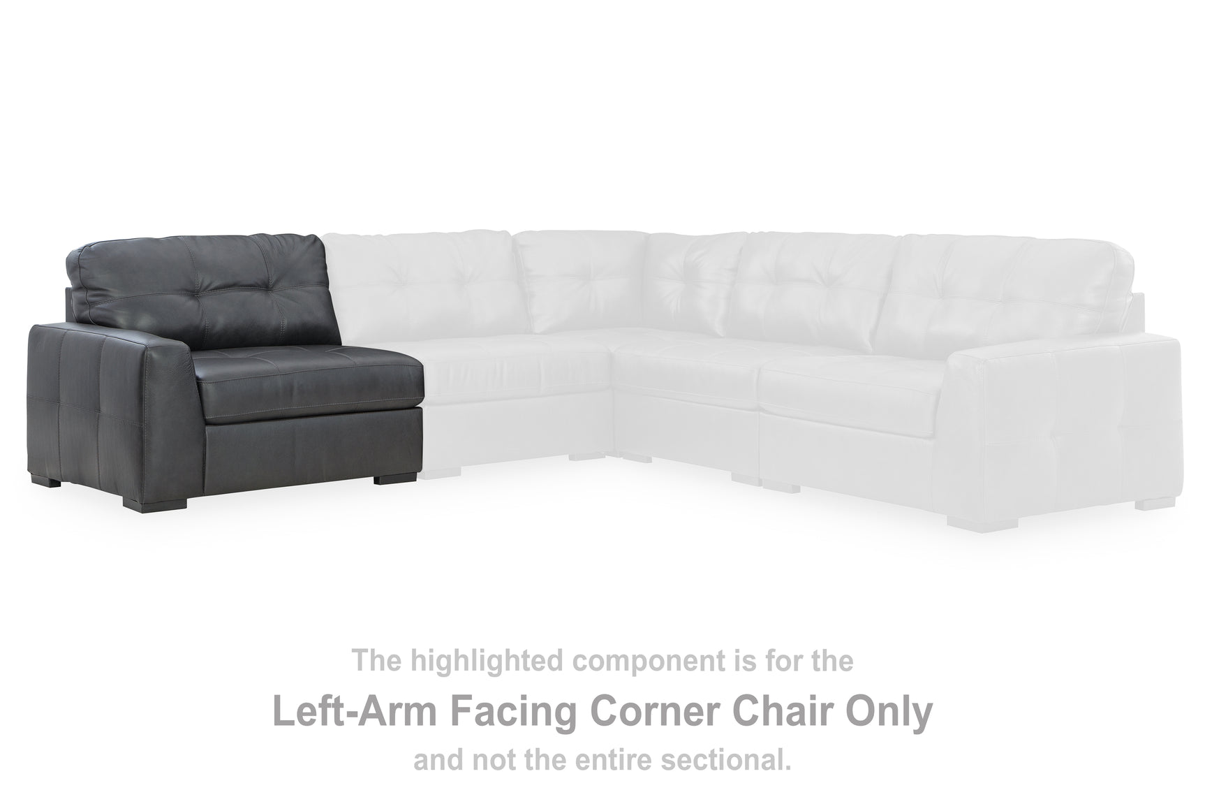 Sam's Furniture - Ashley Furniture - Brindley Pier Sectional - LAF Corner Chair / Fog - 9950364