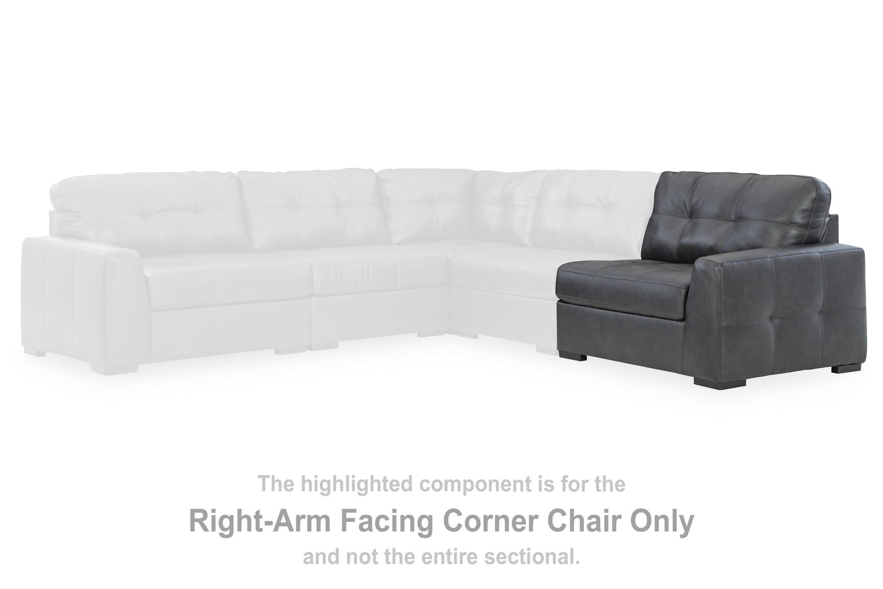 Sam's Furniture - Ashley Furniture - Brindley Pier Sectional - RAF Corner Chair / Fog - 9950365