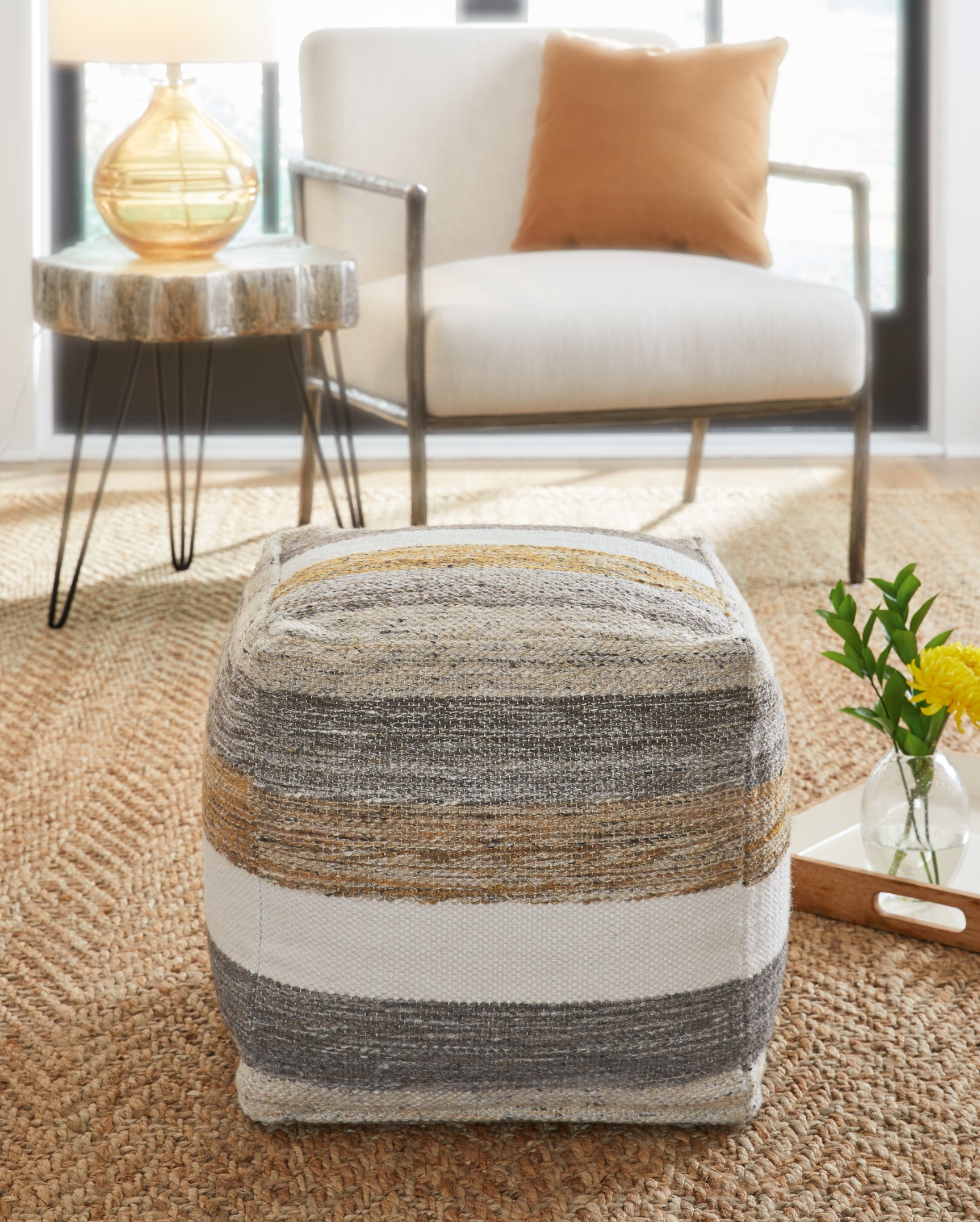 Sam's Furniture - Ashley Furniture - Josalind Pouf - Pouf / Multi - A1000935