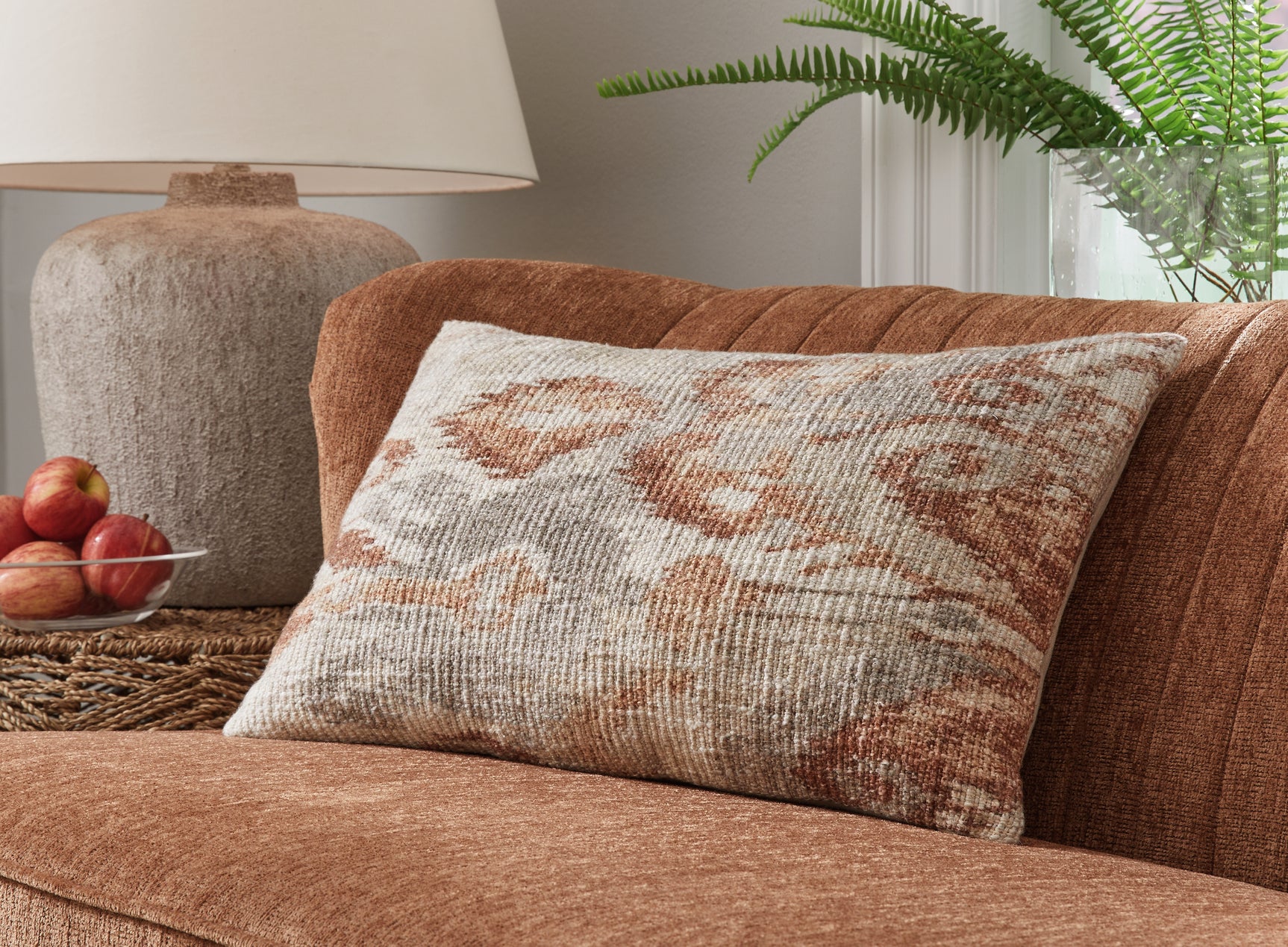 Sam's Furniture - Ashley Furniture - Aprover Pillows - Pillow (4/CS) / Rust/Gray/White - A1001040
