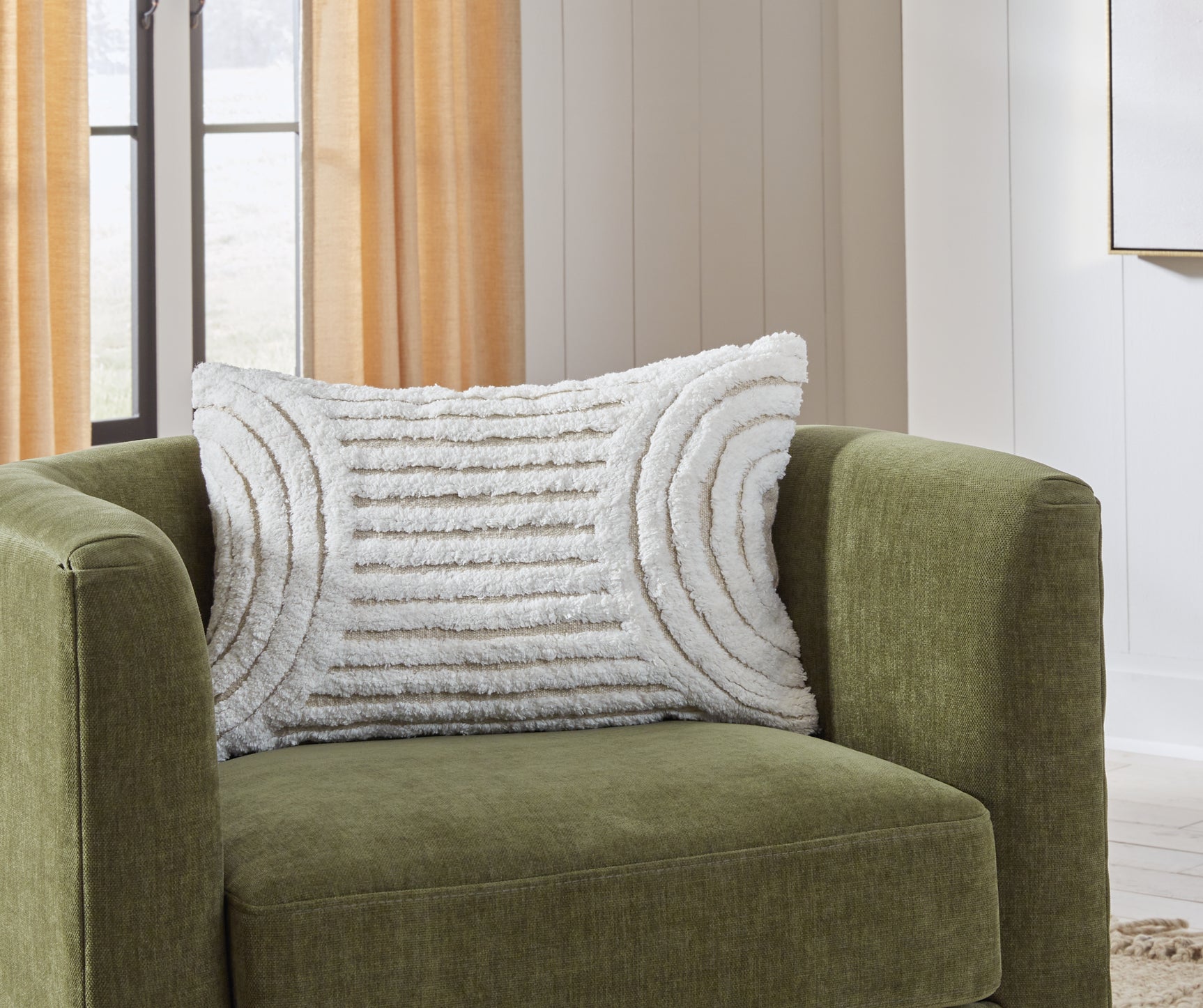 Sam's Furniture - Ashley Furniture - Farissen Pillows - Pillow (4/CS) / White/Tan - A1001062