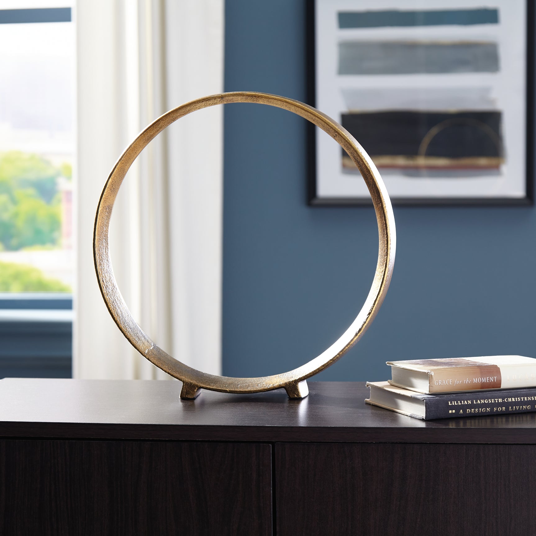 Sam's Furniture - Ashley Furniture - Ryandale Sculpture - Sculpture / Antique Brass Finish - A2000500S