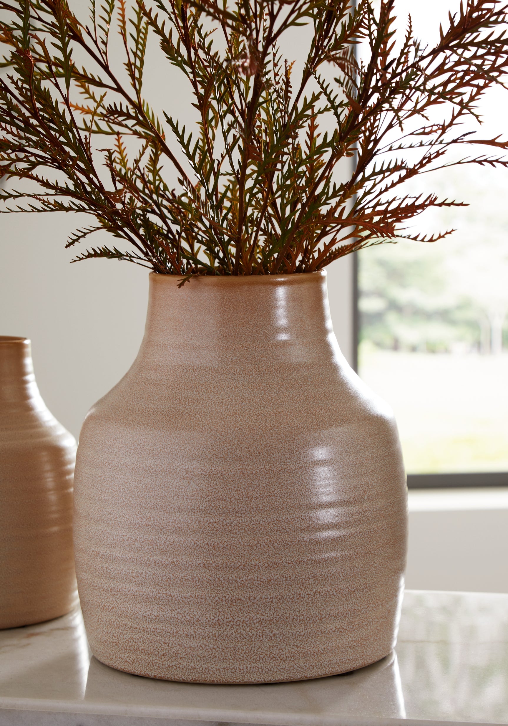 Sam's Furniture - Ashley Furniture - Millcott Vase - Vase (2/CS) / Tan - A2000582