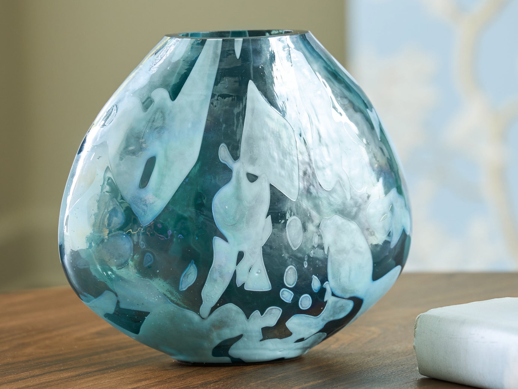 Sam's Furniture - Ashley Furniture - Cartshaw Vase - Vase / Iridescent Teal - A2000738