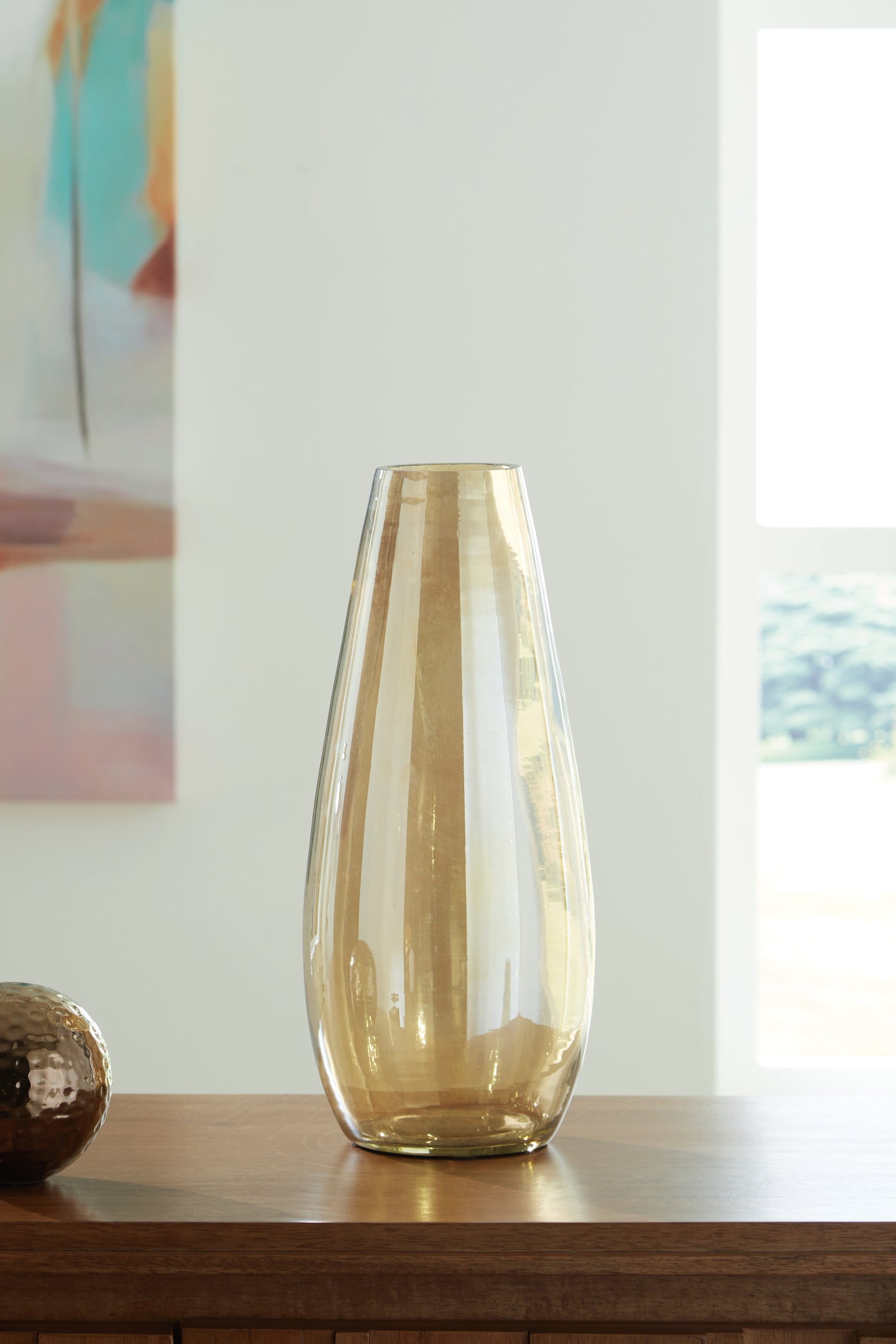 Sam's Furniture - Ashley Furniture - Rhettman Vase - Vase / Amber - A2900005
