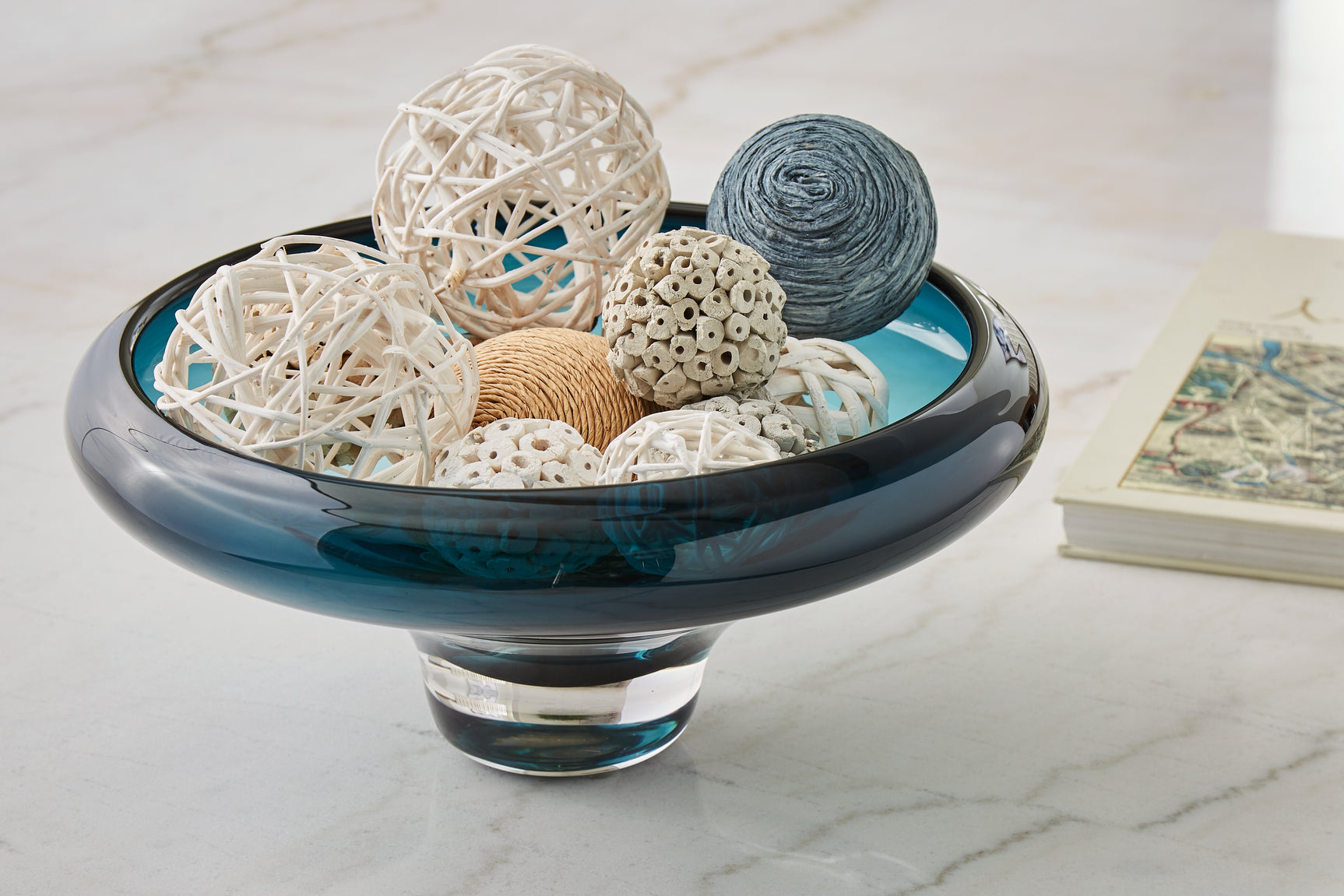 Sam's Furniture - Ashley Furniture - Vallborough Bowl - Bowl / Teal Blue - A2900017