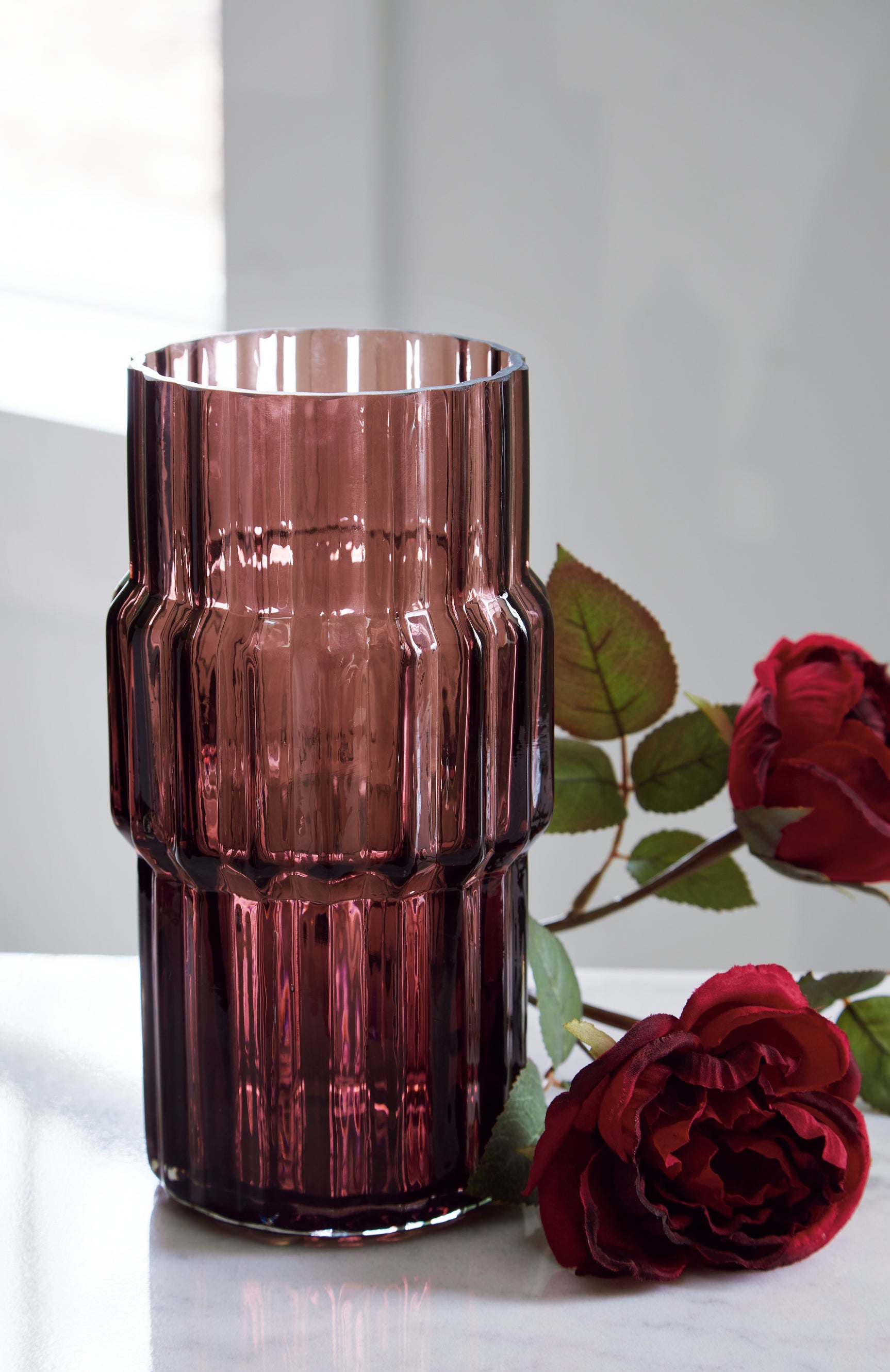 Sam's Furniture - Ashley Furniture - Dorlow Vase - Vase / Mauve - A2900024V