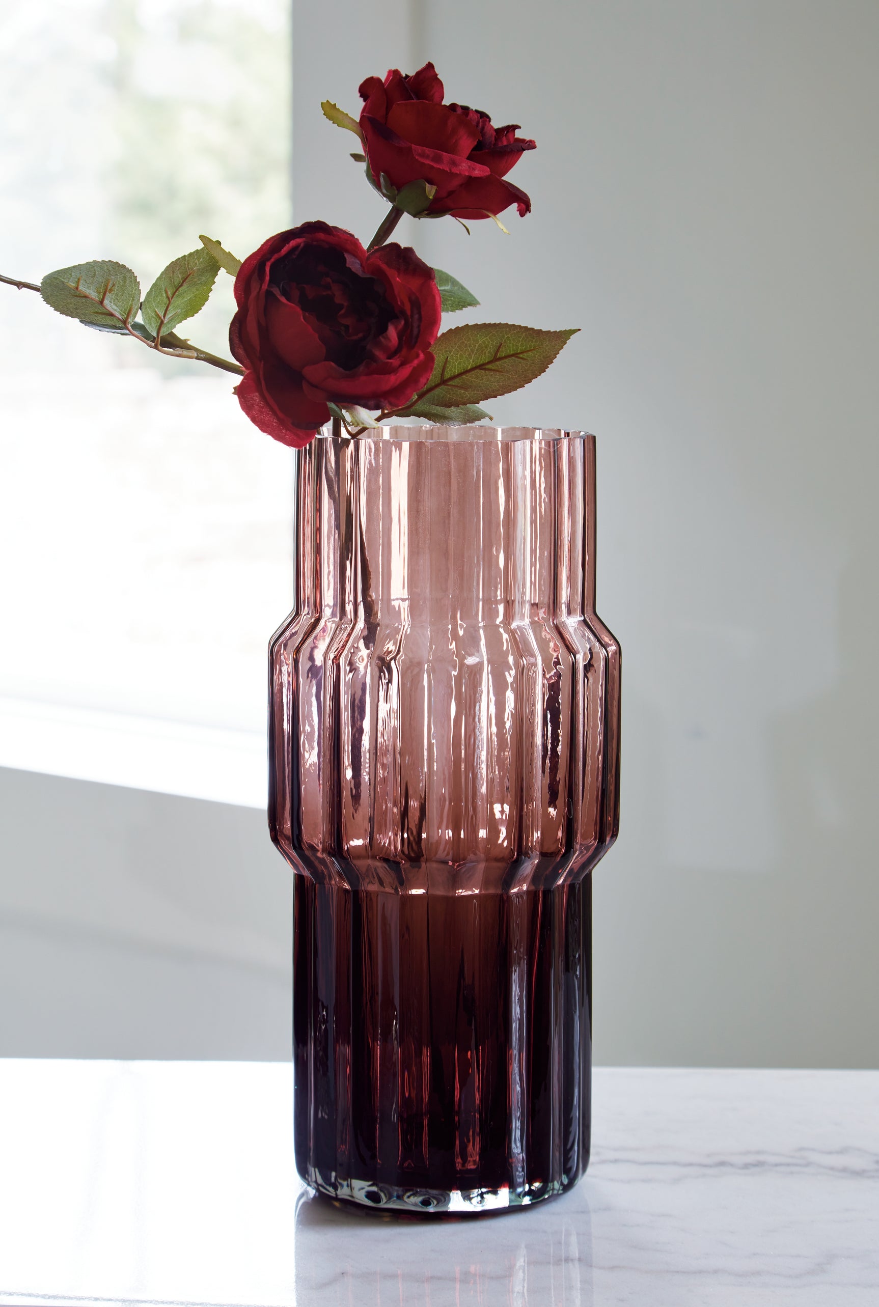 Sam's Furniture - Ashley Furniture - Dorlow Vase - Vase / Mauve - A2900024V