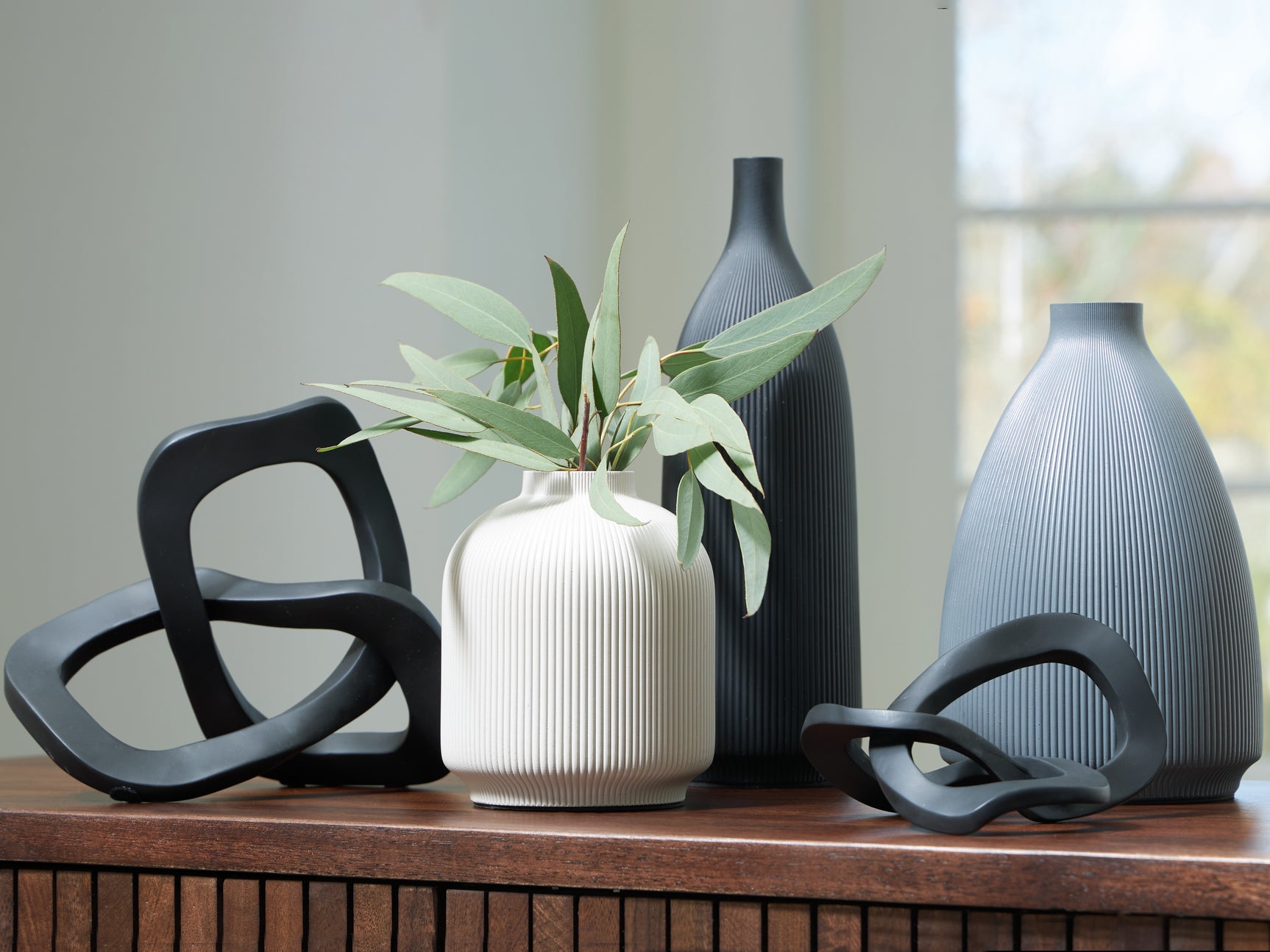 Sam's Furniture - Ashley Furniture - Leithick Accessory Set (Set of 5) - Accessory Set (5/CN) / Black/Tan/Gray - A2C00211
