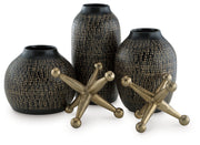 Sam's Furniture - Ashley Furniture - Vinburn Accessory Set (Set of 5) - Accessory Set (5/CN) / Black/Gold Finish - A2C00212