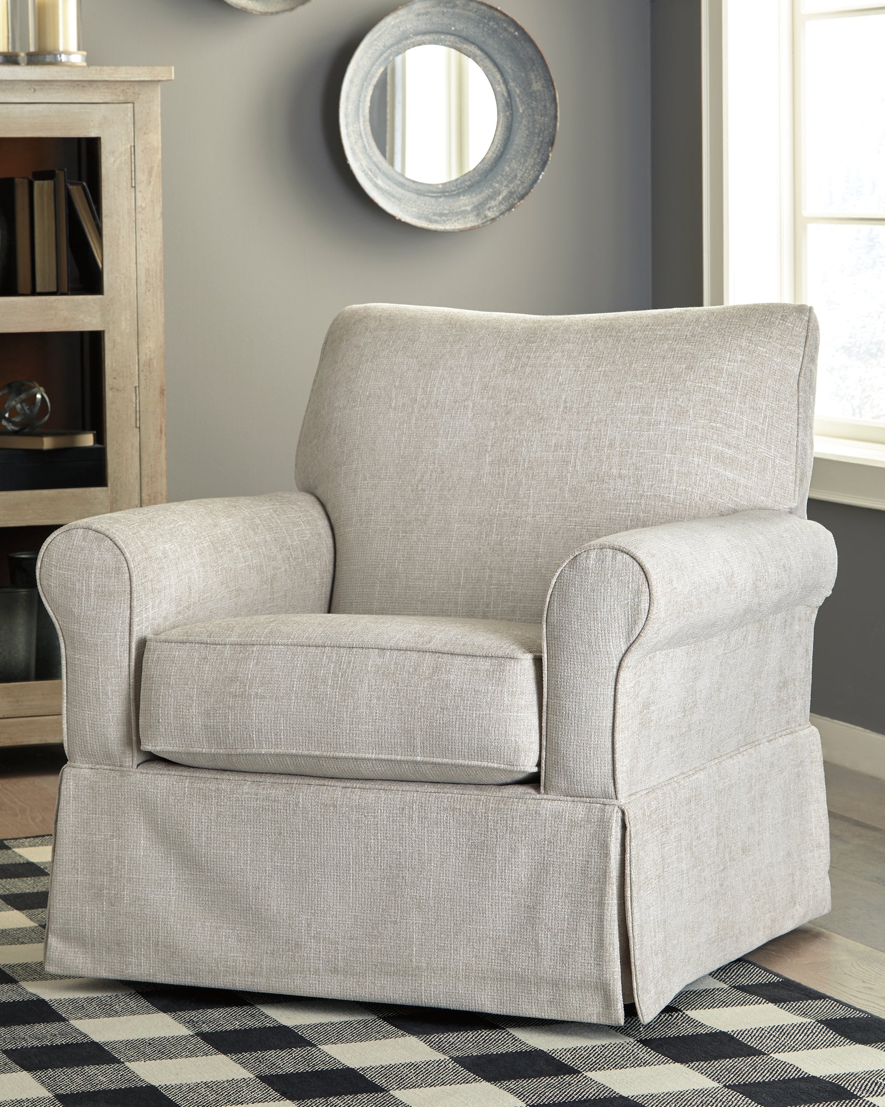 Sam's Furniture - Ashley Furniture - Searcy Accent Chair - Swivel Glider Accent Chair / Quartz - A3000006