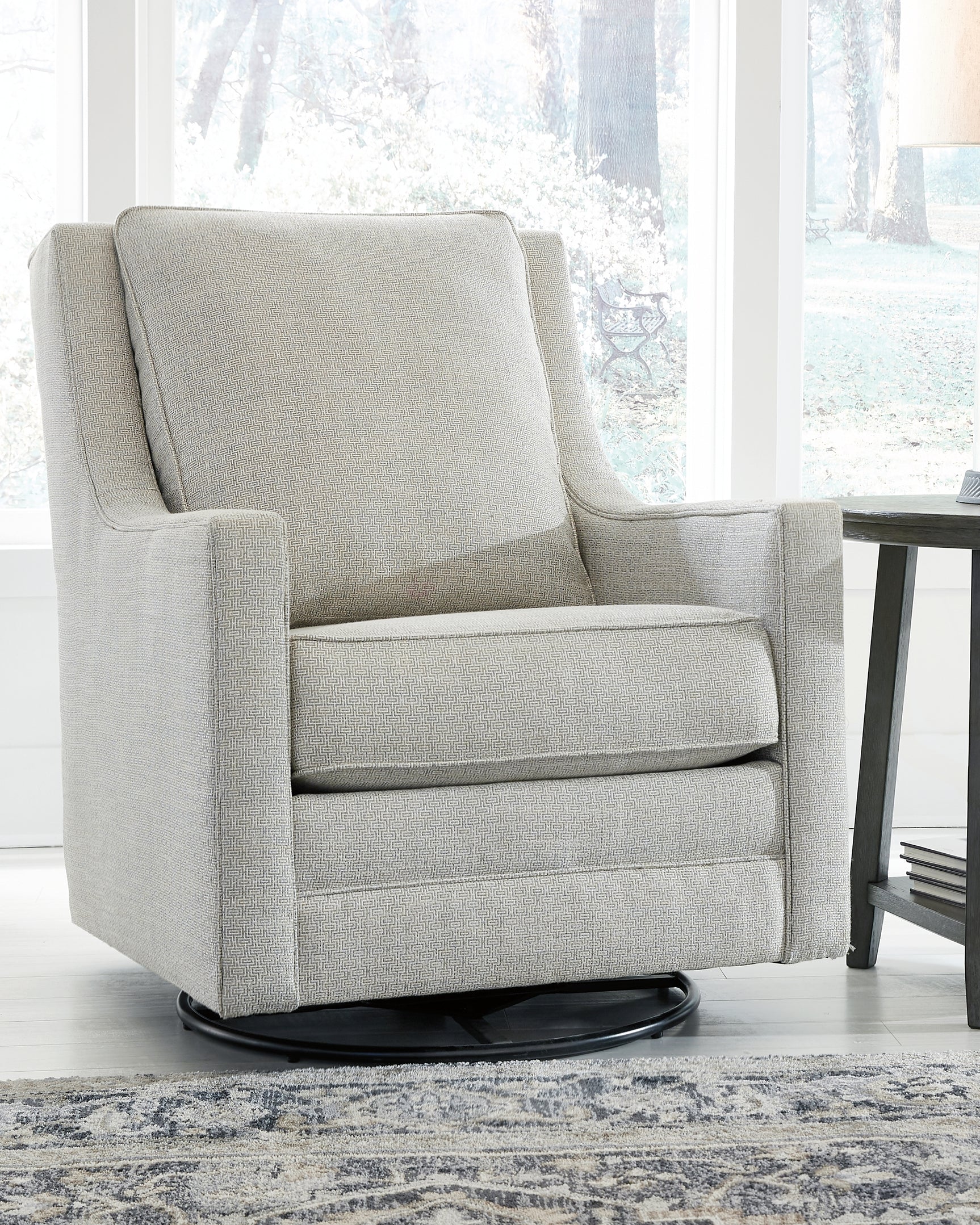 Sam's Furniture - Ashley Furniture - Kambria Swivel Glider Accent Chair - Swivel Glider Accent Chair / Frost - A3000206
