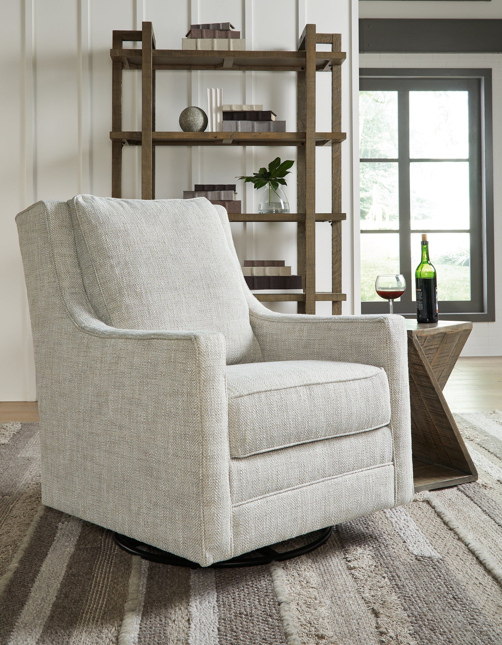 Sam's Furniture - Ashley Furniture - Kambria Swivel Glider Accent Chair - Swivel Glider Accent Chair / Fog - A3000265