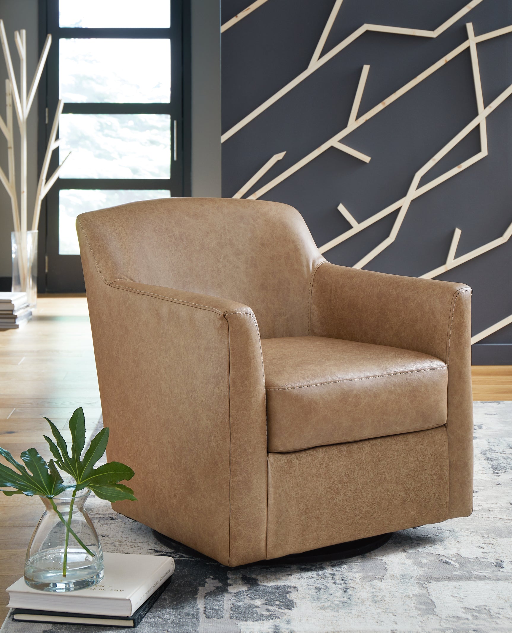 Sam's Furniture - Ashley Furniture - Bradney Swivel Accent Chair - Swivel Accent Chair / Tumbleweed - A3000323