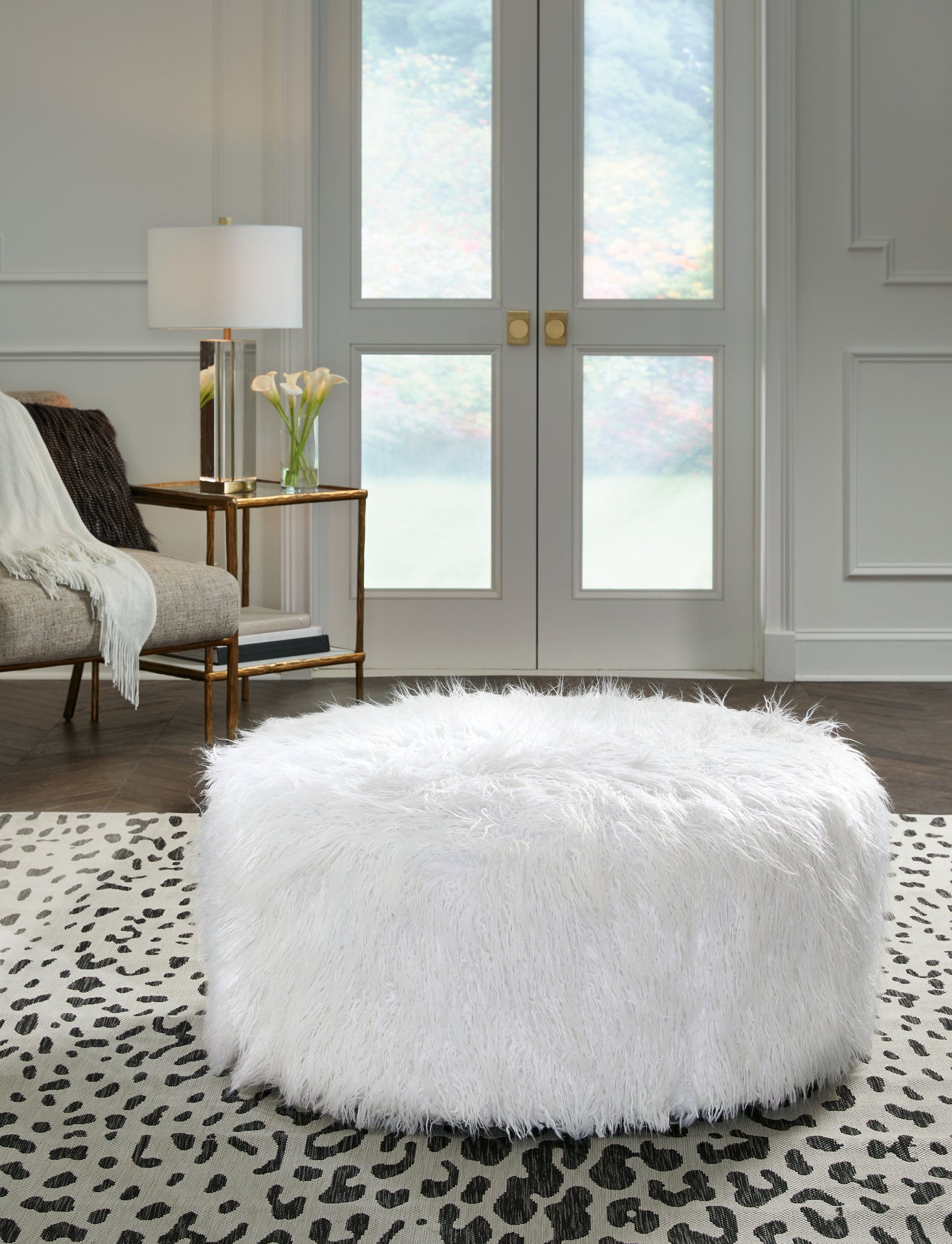 Sam's Furniture - Ashley Furniture - Galice Living Room - Oversized Accent Ottoman / White - A3000334