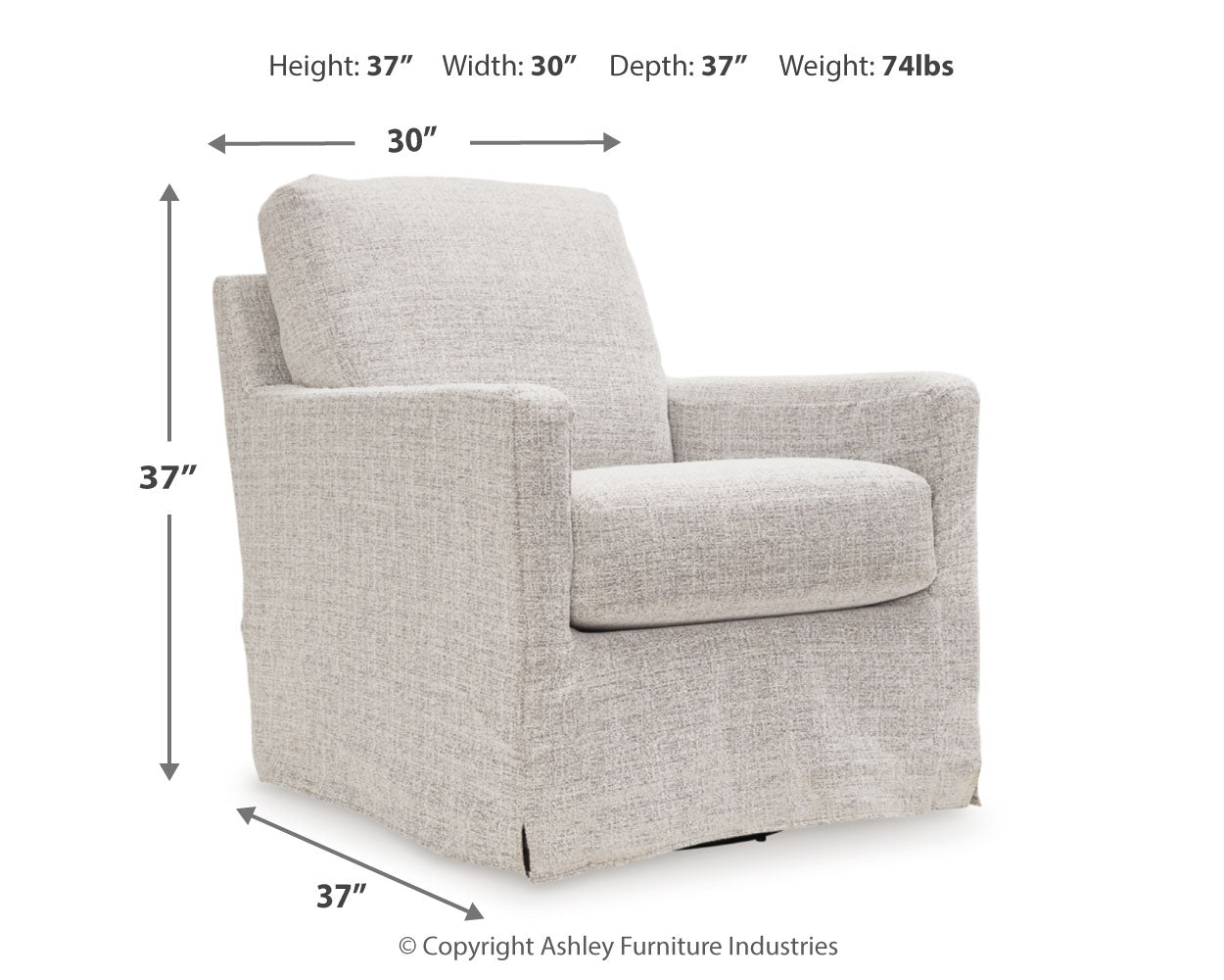 Nenana Next-Gen Nuvella Swivel Glider Accent Chair