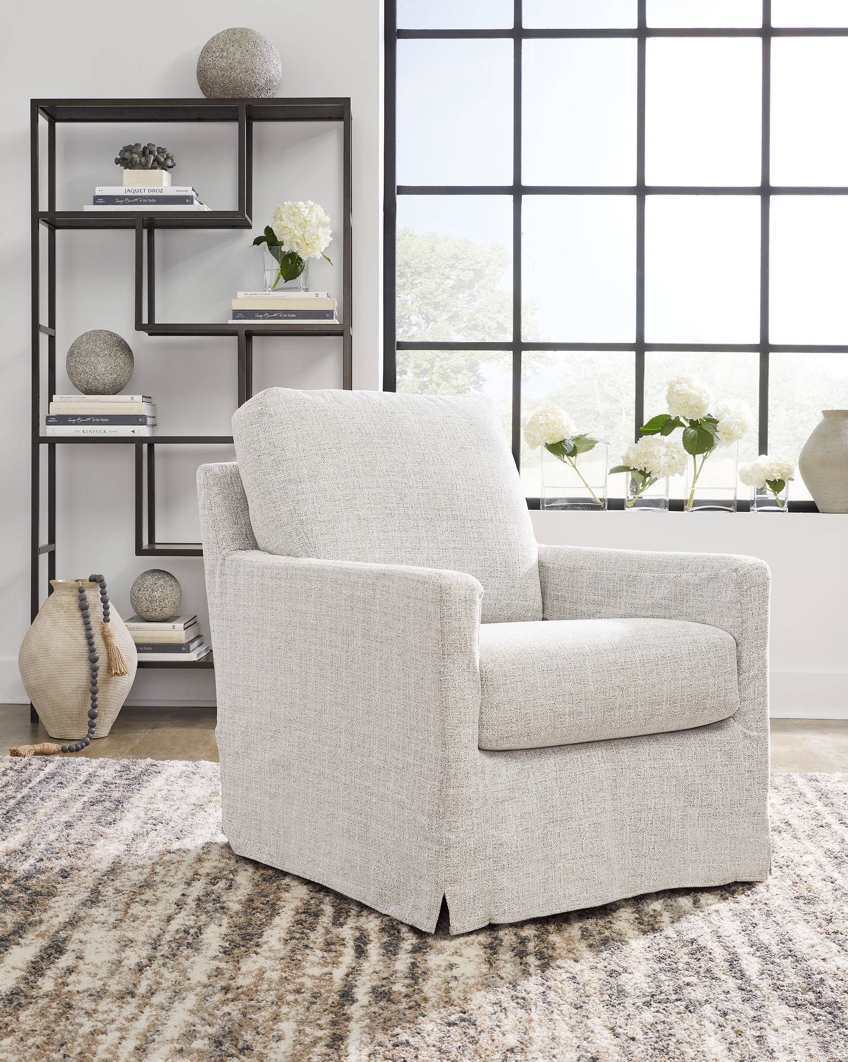 Sam's Furniture - Ashley Furniture - Nenana Next-Gen Nuvella Swivel Glider Accent Chair - Swivel Glider Accent Chair / Denim - A3000646