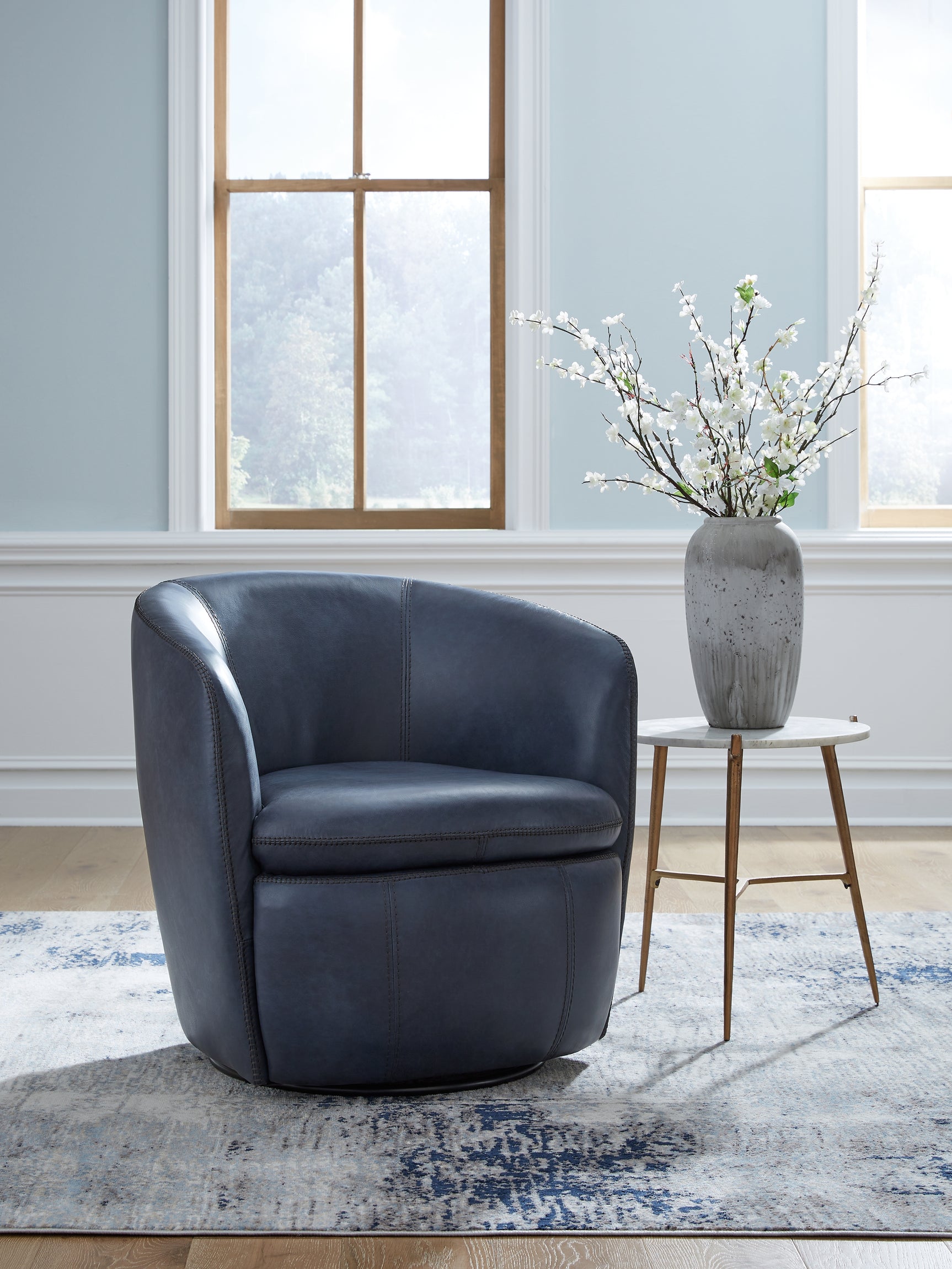 Sam's Furniture - Ashley Furniture - Kierreys Swivel Accent Chair - Swivel Accent Chair / Ocean - A3000701