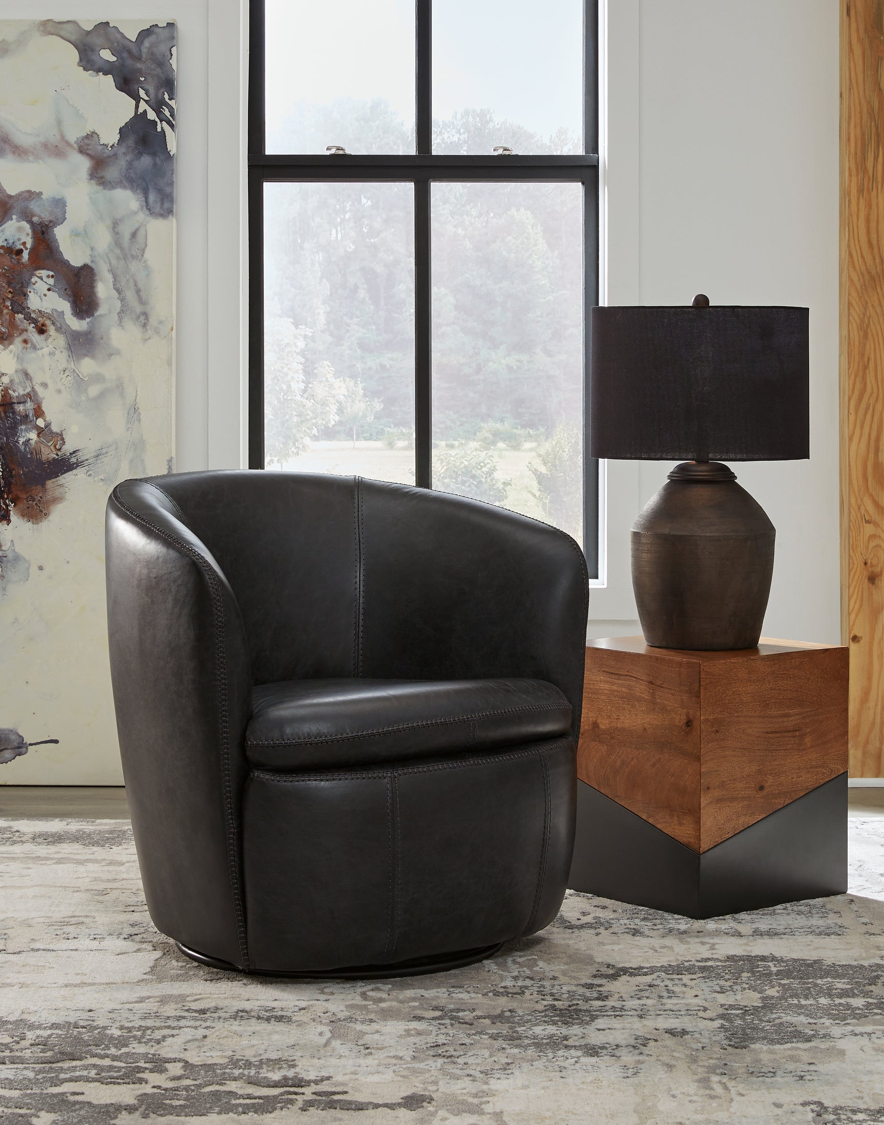 Sam's Furniture - Ashley Furniture - Kierreys Swivel Accent Chair - Swivel Accent Chair / Bone - A3000703