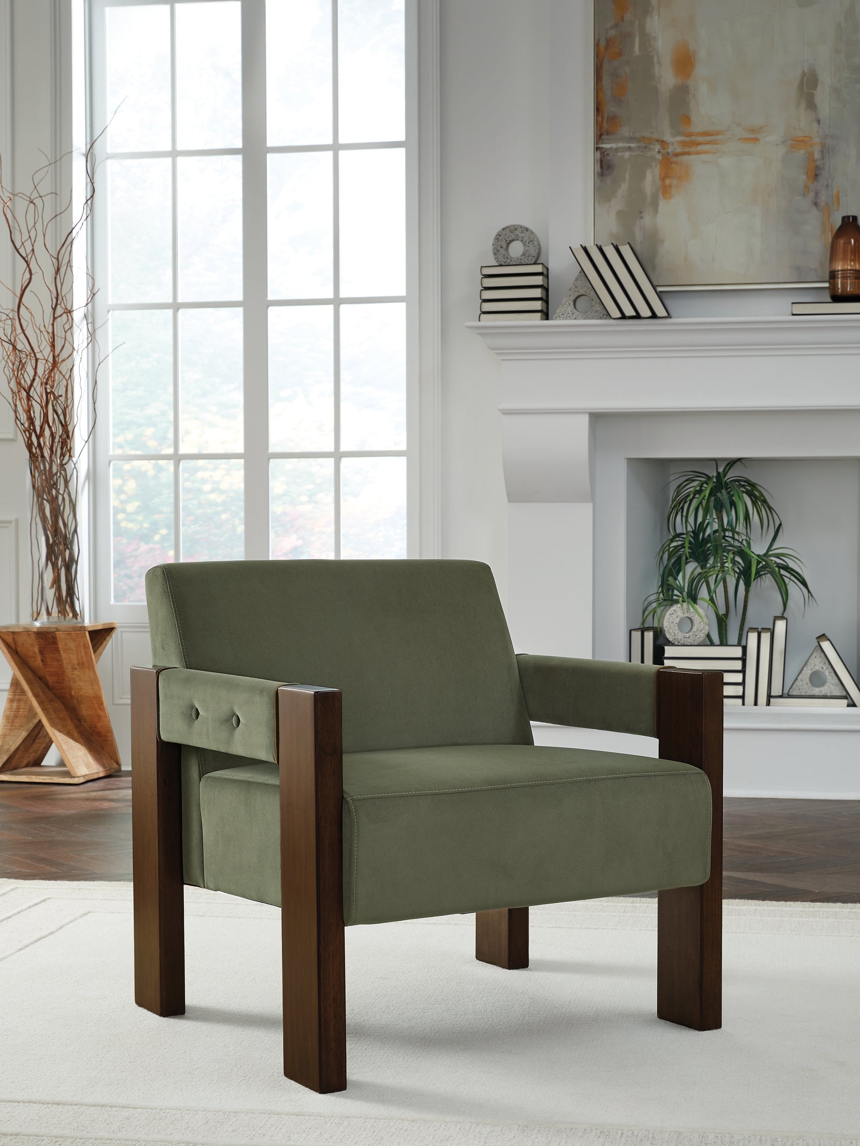 Sam's Furniture - Ashley Furniture - Adlanlock Accent Chair - Accent Chair / Olive - A3000740