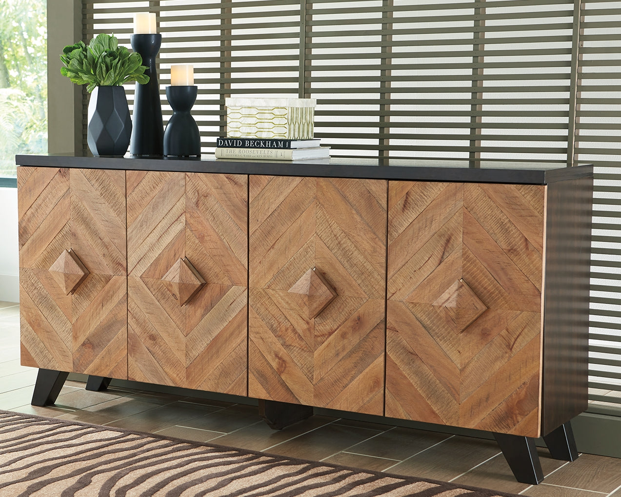 Sam's Furniture - Ashley Furniture - Robin Ridge Accent Cabinet - Accent Cabinet / Two-tone Brown - A4000031
