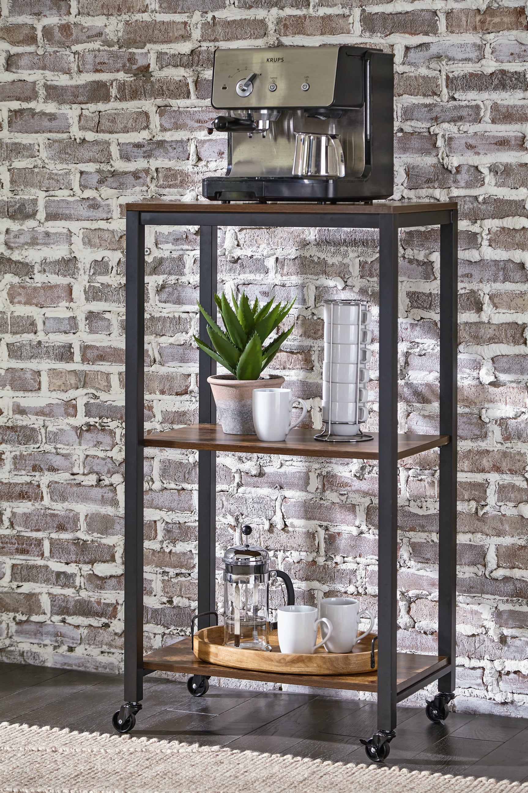 Sam's Furniture - Ashley Furniture - Bevinfield Bar Cart - Bar Cart / Brown/Black - A4000394