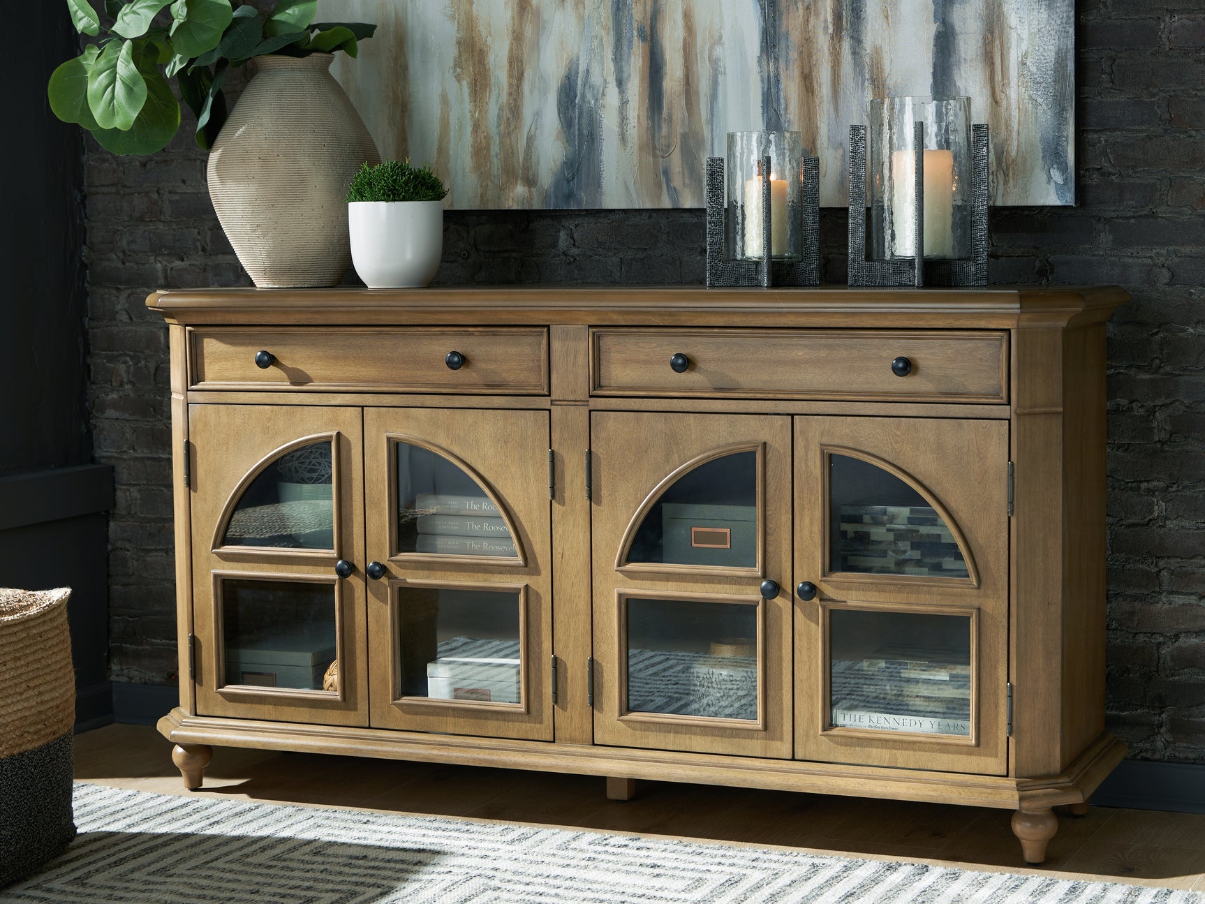 Sam's Furniture - Ashley Furniture - Barlomore Accent Cabinet - Accent Cabinet / Brown - A4000597