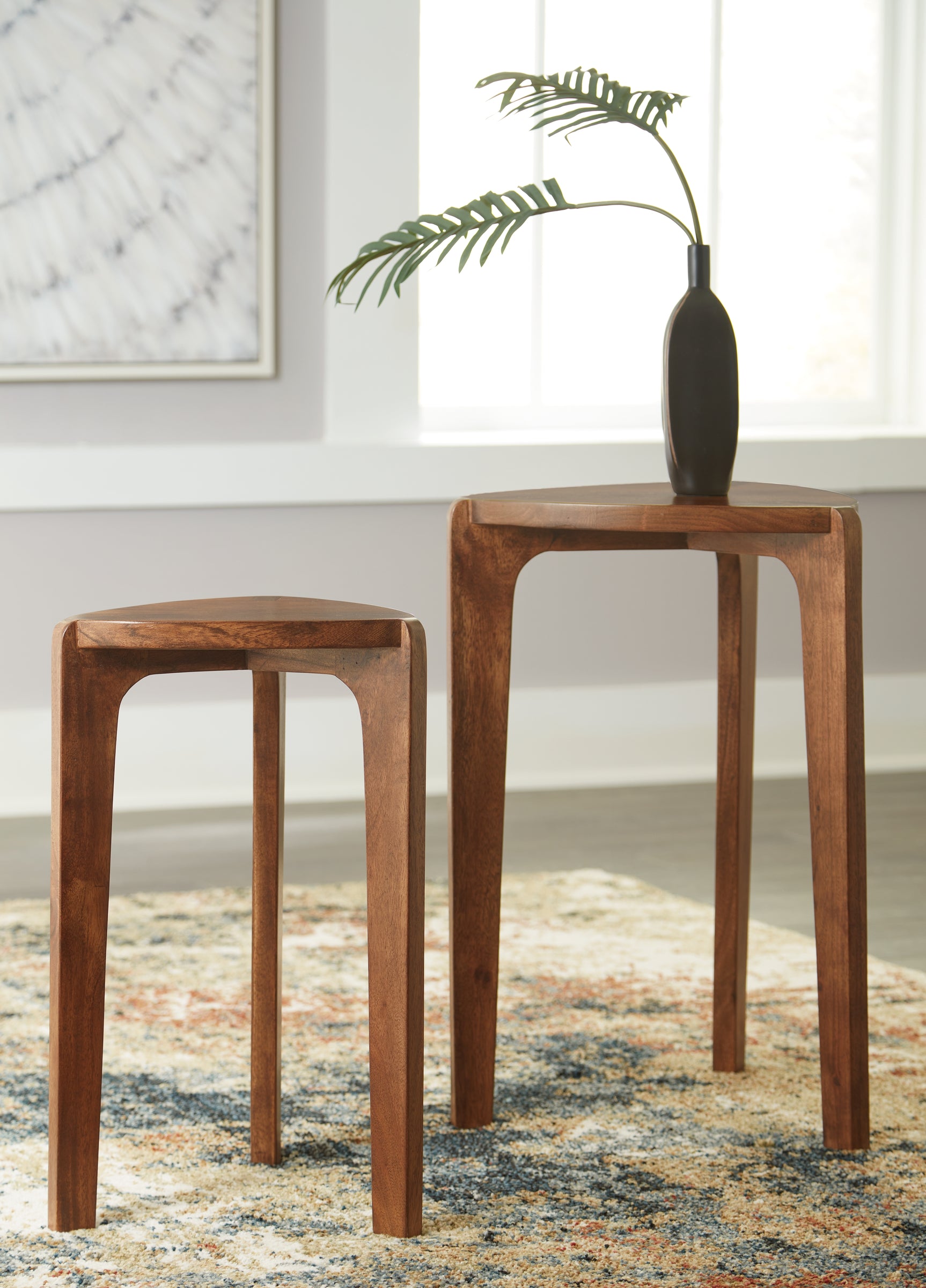 Sam's Furniture - Ashley Furniture - Brynnleigh Accent Table (Set of 2) - Accent Table Set (Set of 2) / Medium Brown - A4000607