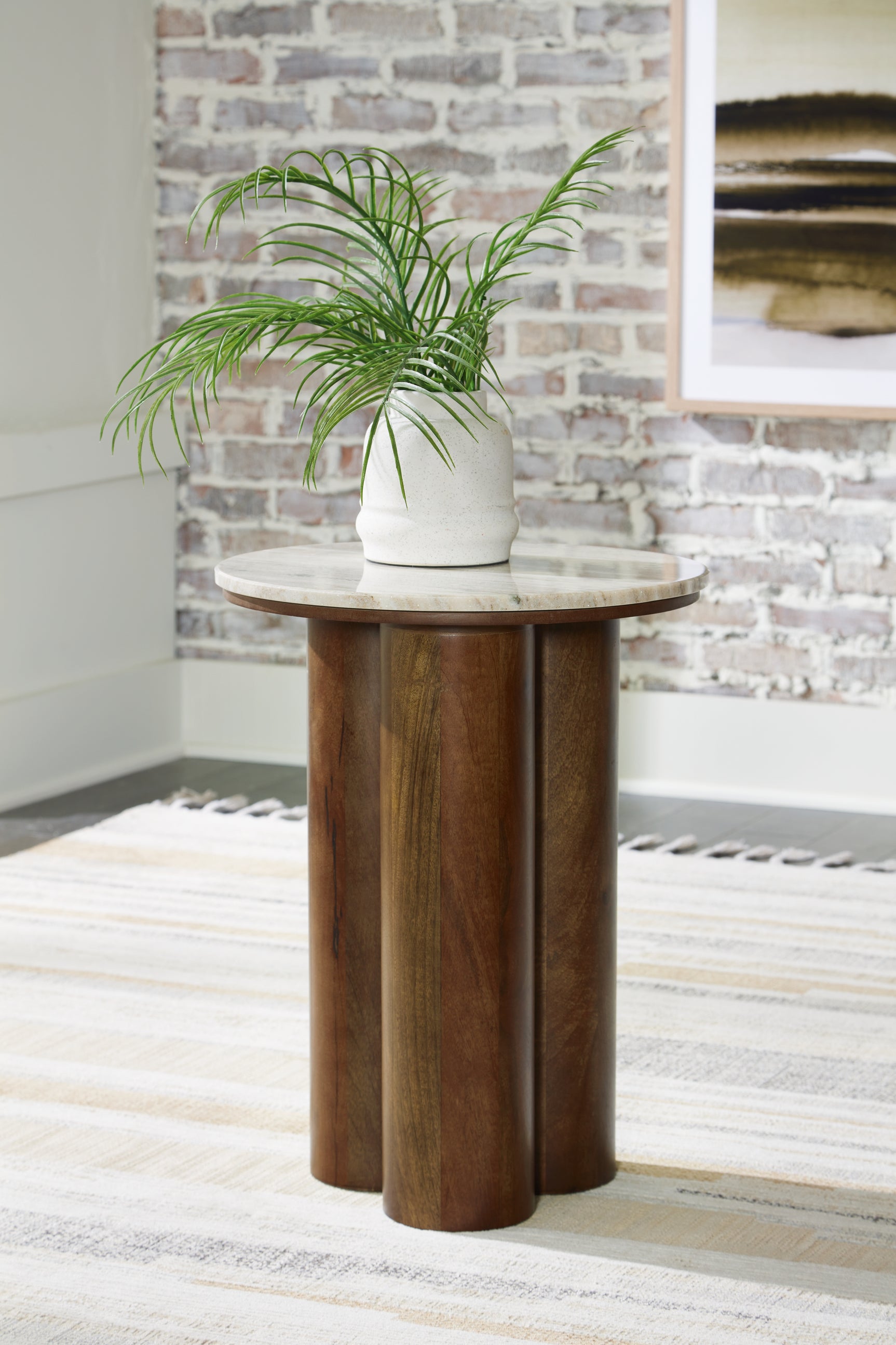 Sam's Furniture - Ashley Furniture - Henfield Accent Table - Accent Table / Beige/Brown - A4000623