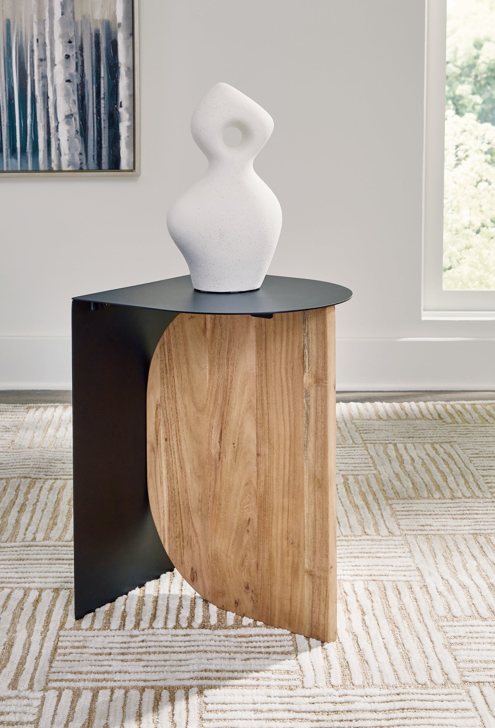 Sam's Furniture - Ashley Furniture - Ladgate Accent Table - Accent Table / Black/Natural - A4000628