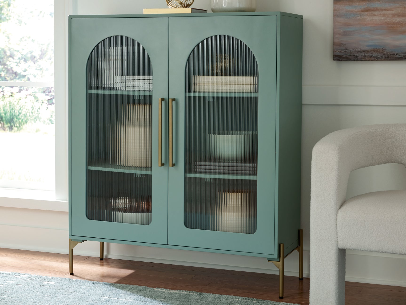 Sam's Furniture - Ashley Furniture - Adwen Accent Cabinet - Accent Cabinet / Light Green - A4000665