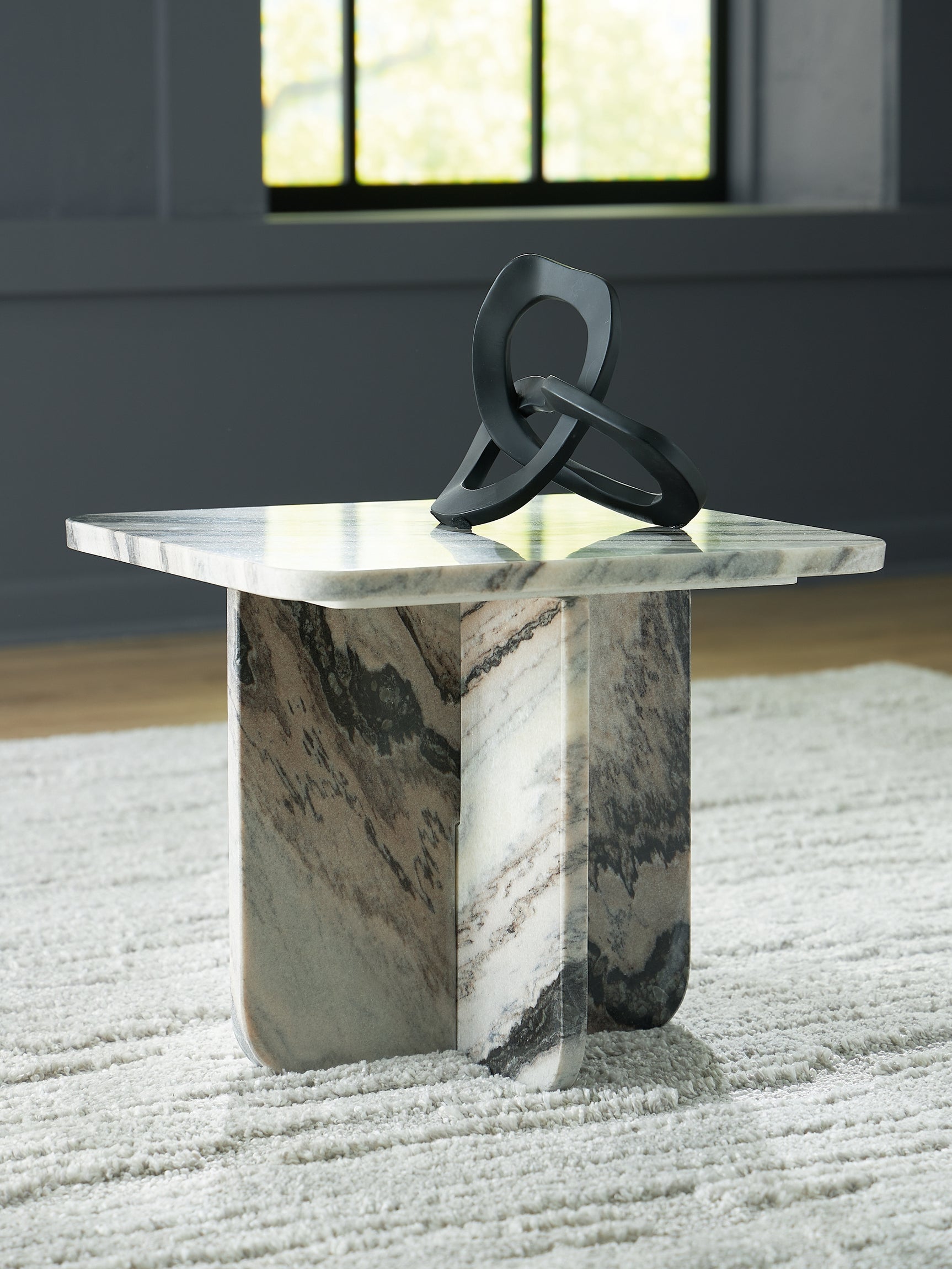 Sam's Furniture - Ashley Furniture - Baretton Accent Coffee Table - Accent Cocktail Table / Black/White/Taupe - A4000671
