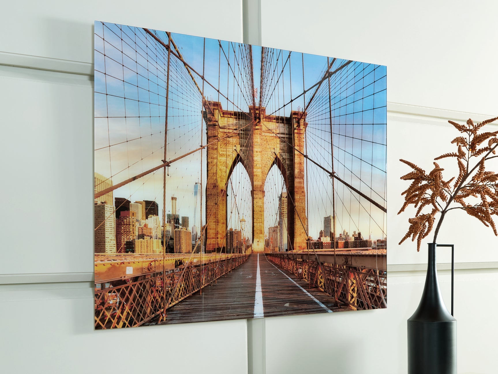 Sam's Furniture - Ashley Furniture - Shayward Wall Decor - Wall Art / Blue/Amber - A8000435