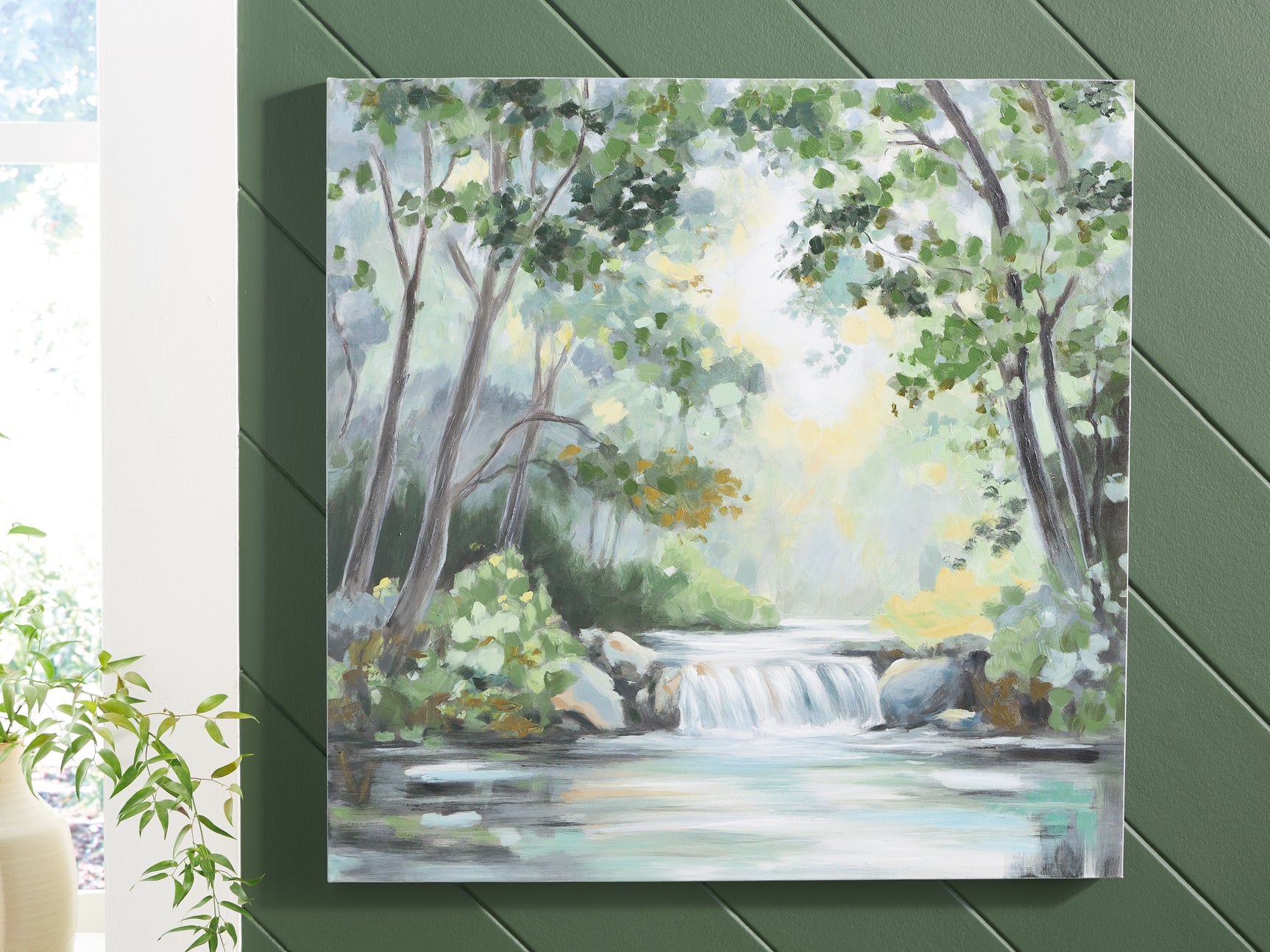 Sam's Furniture - Ashley Furniture - Evermaddick Wall Decor - Wall Art / Green/Gray/White - A8000455