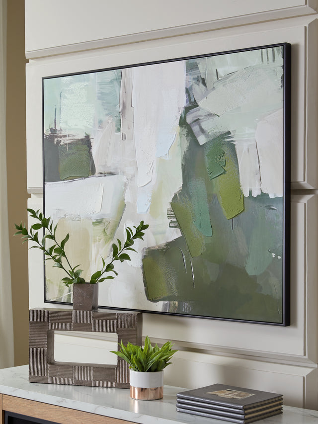 Sam's Furniture - Ashley Furniture - Vinick Wall Decor - Wall Art / Green/Gray/White - A8000459