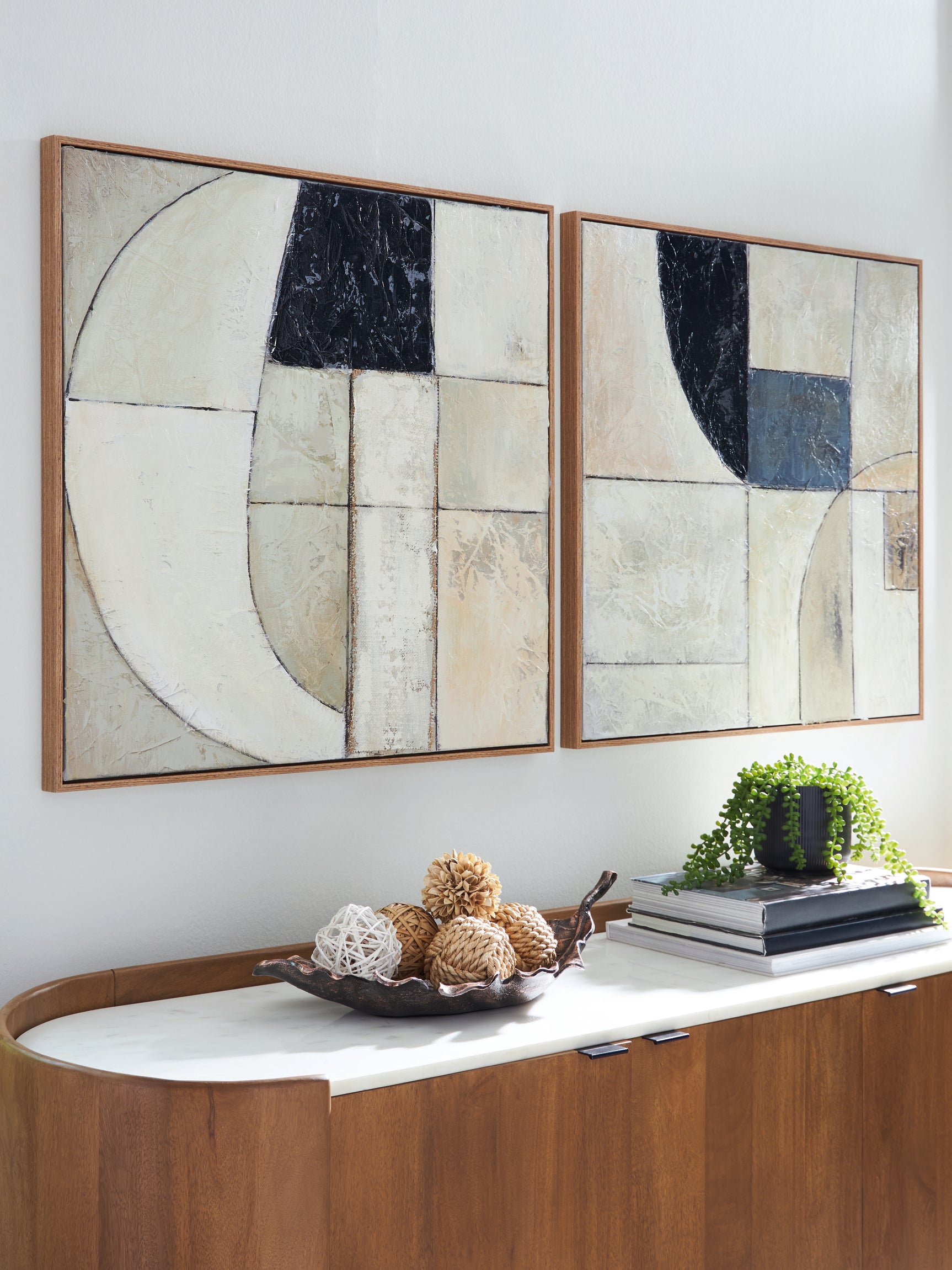 Sam's Furniture - Ashley Furniture - Bexlen Wall Decor - Wall Art Set (Set of 2) / Tan/Taupe/Black - A8000498