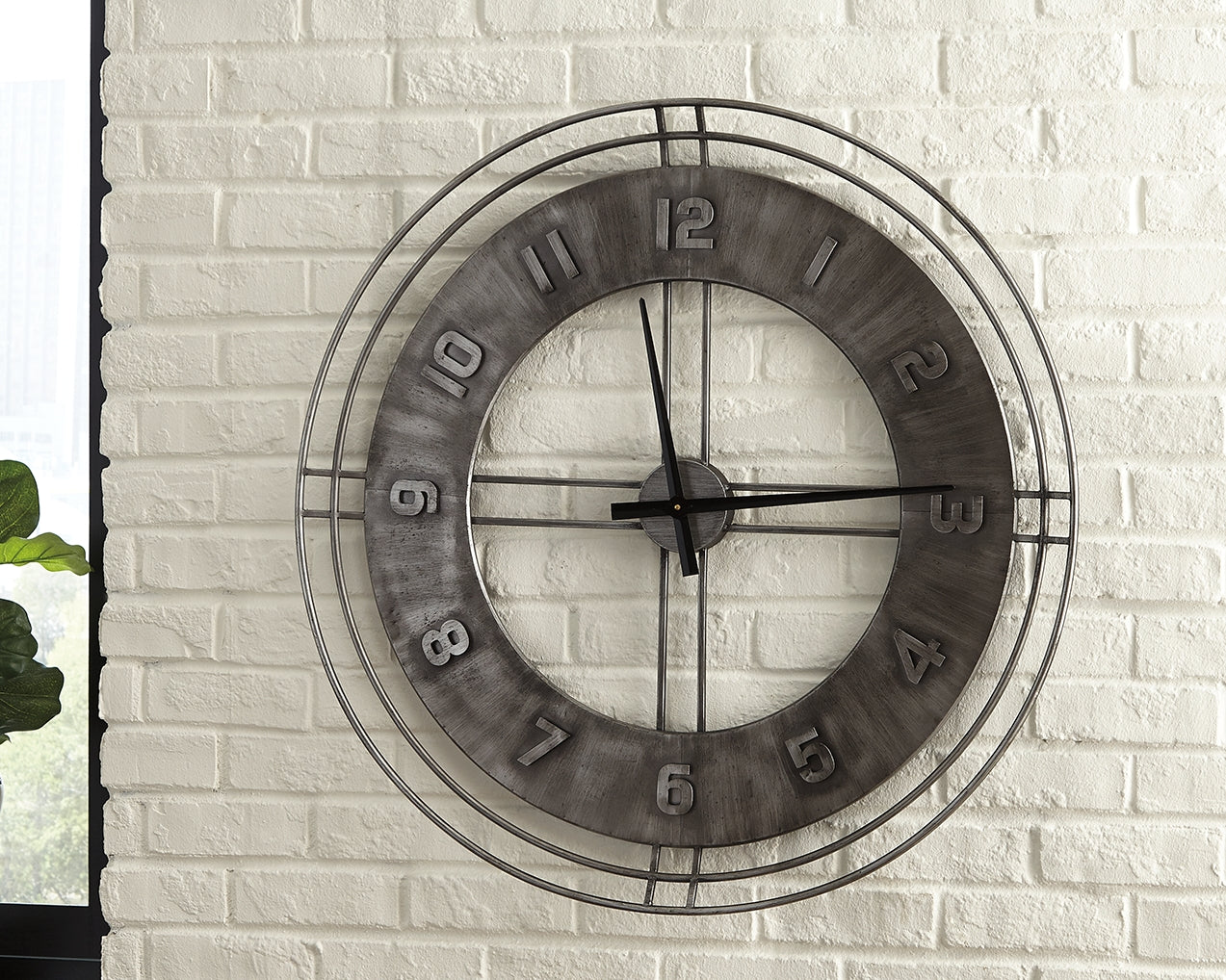 Sam's Furniture - Ashley Furniture - Ana Sofia Wall Decor - Wall Clock / Antique Gray - A8010068