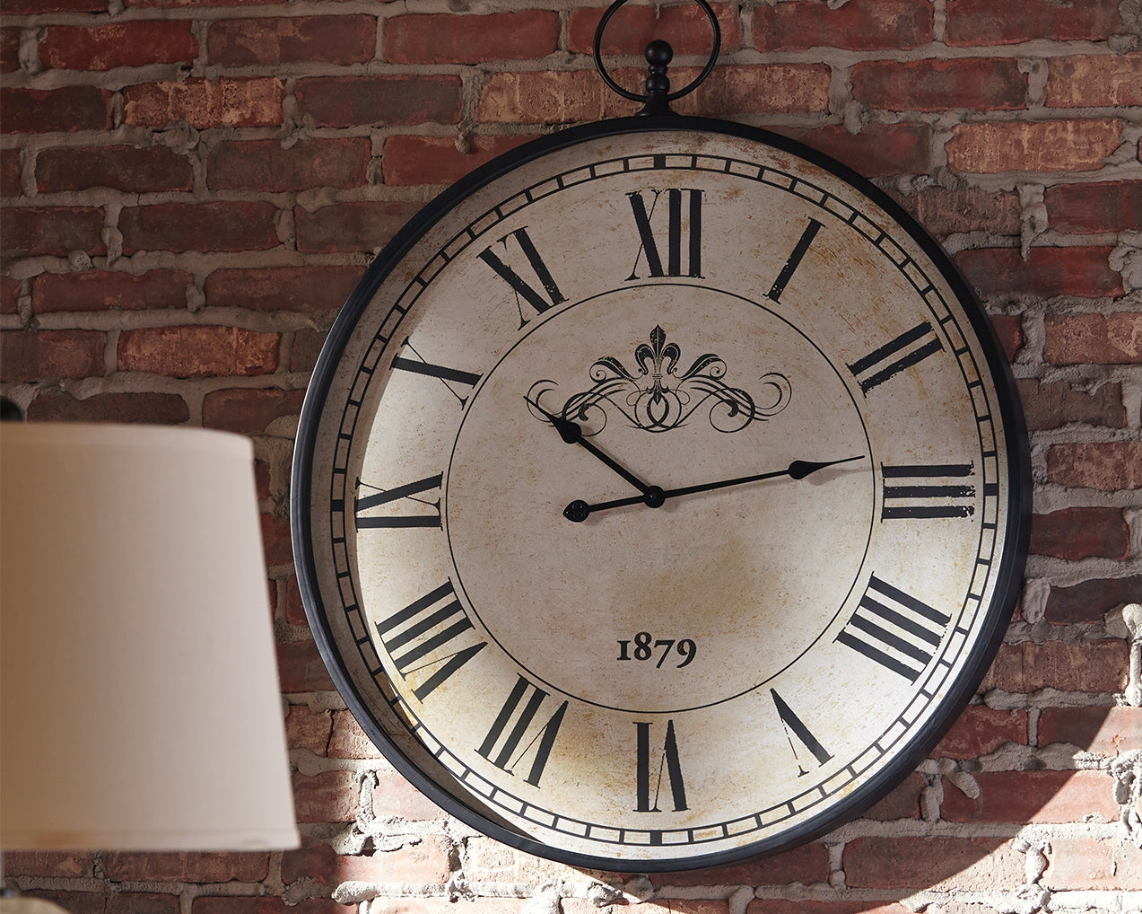 Sam's Furniture - Ashley Furniture - Augustina Wall Decor - Wall Clock / Antique Black - A8010110