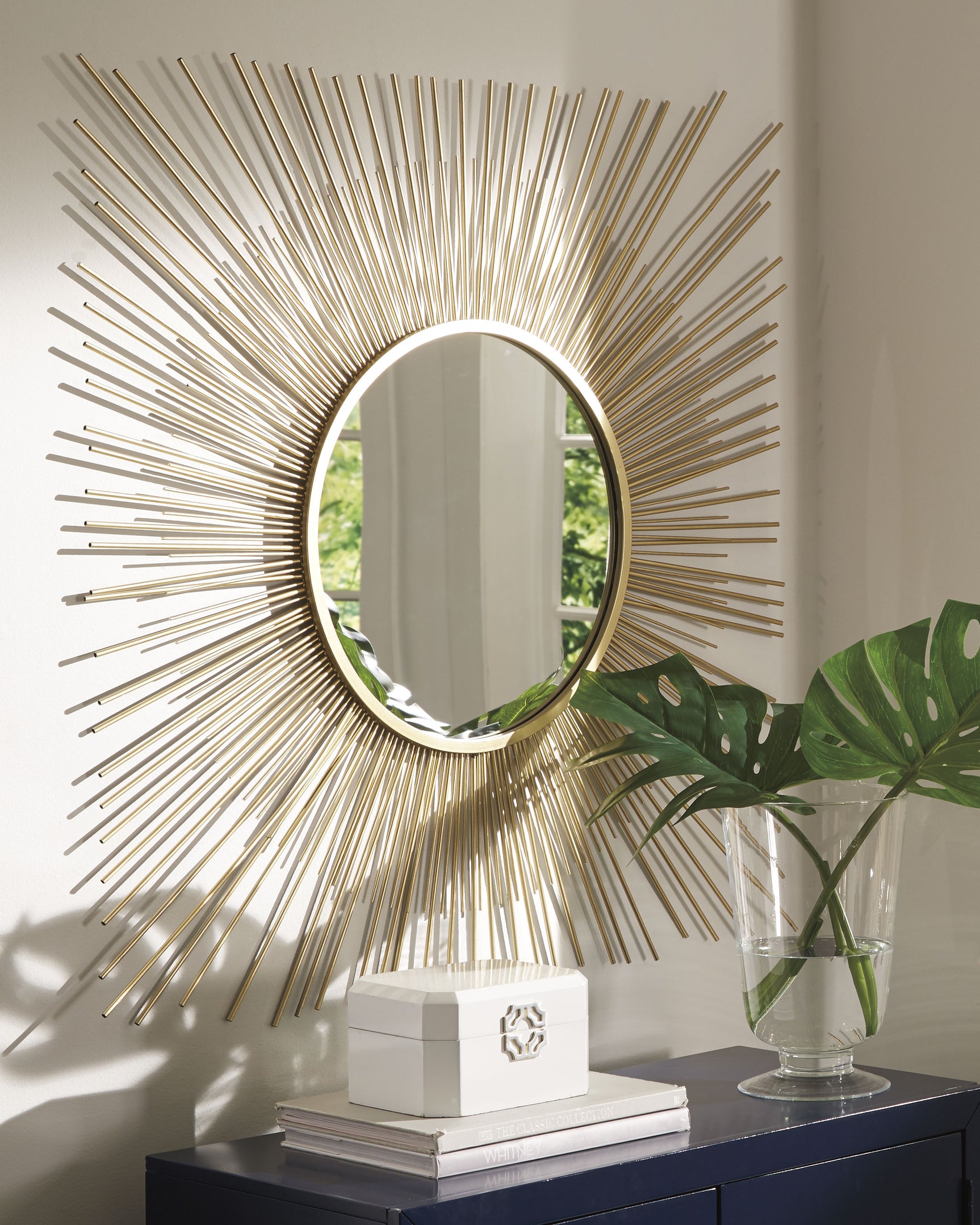 Sam's Furniture - Ashley Furniture - Elspeth Mirror - Accent Mirror / Gold Finish - A8010124