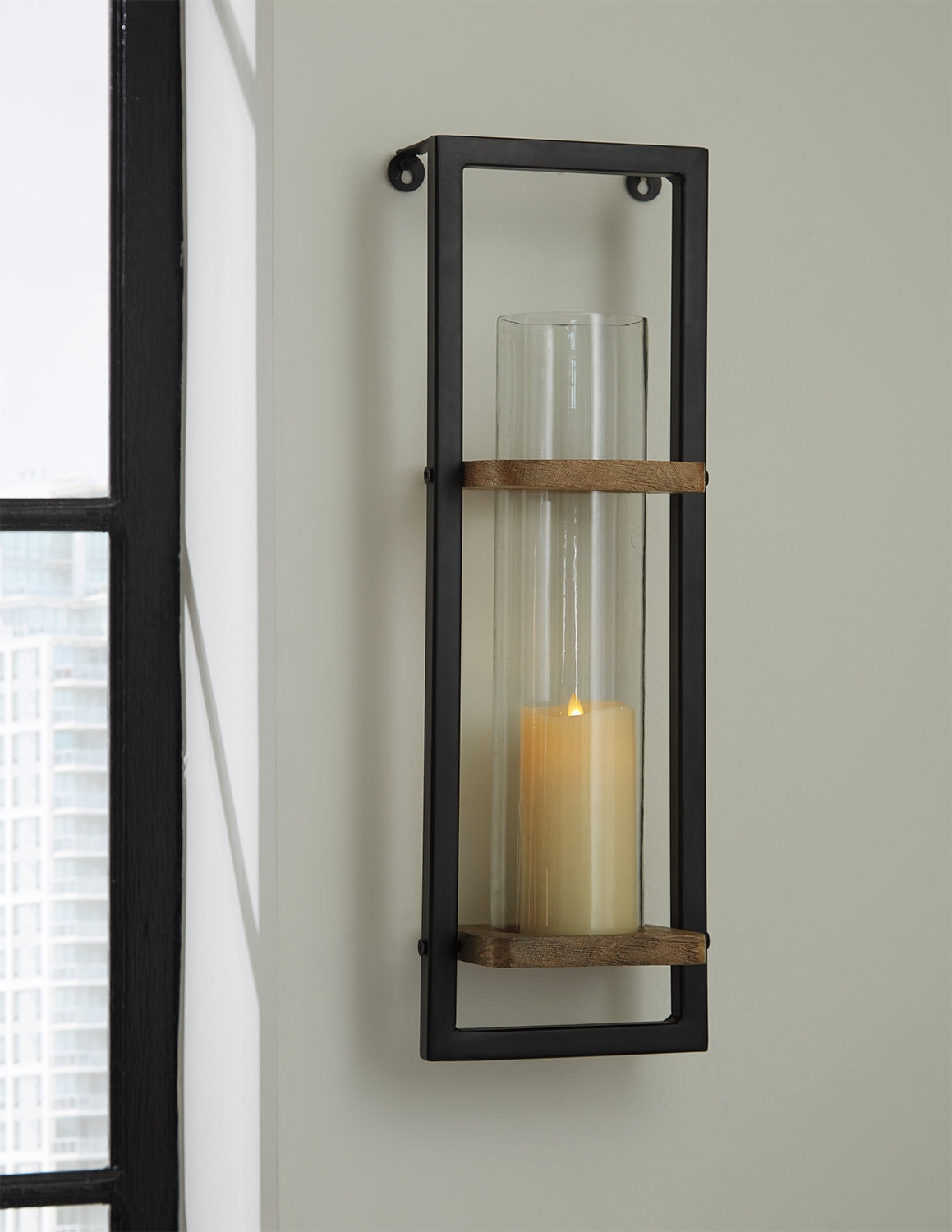 Sam's Furniture - Ashley Furniture - Colburn Wall Decor - Wall Sconce / Natural/Black - A8010171